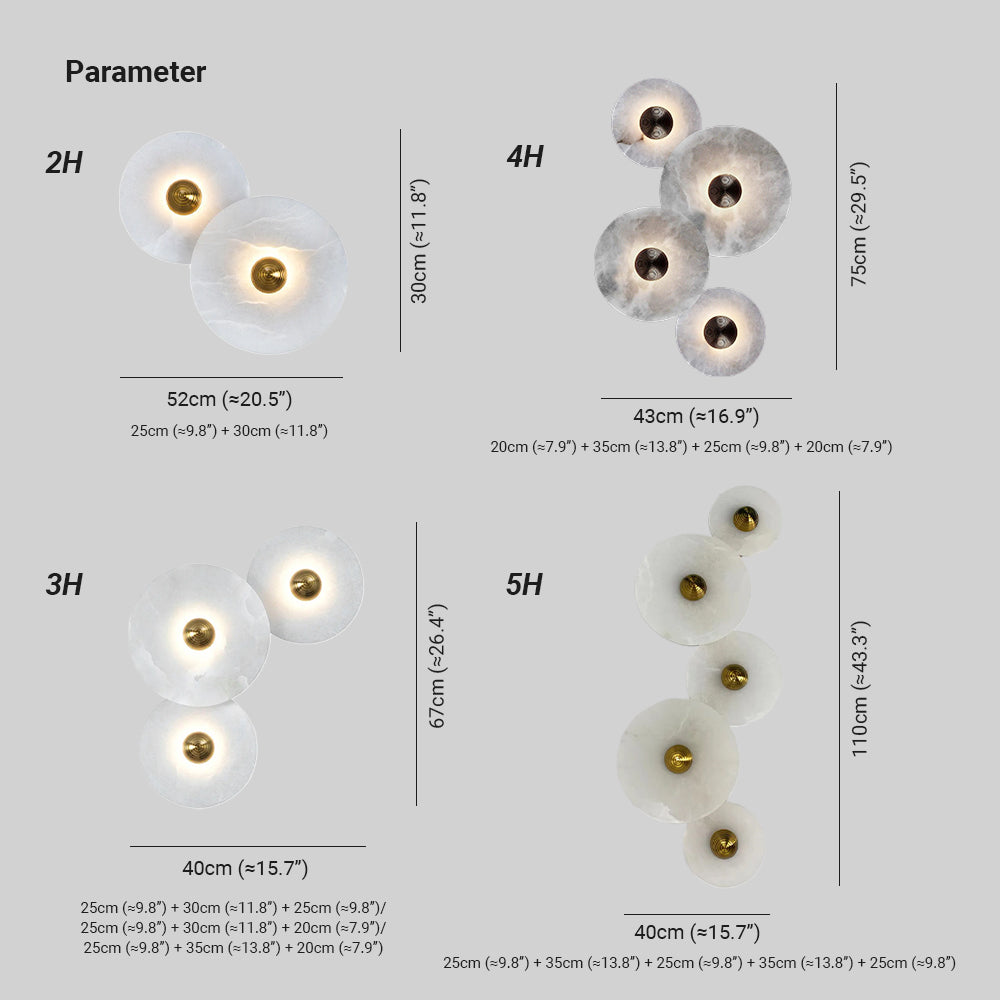 Kristy Alabaster Combination Wall Lamp