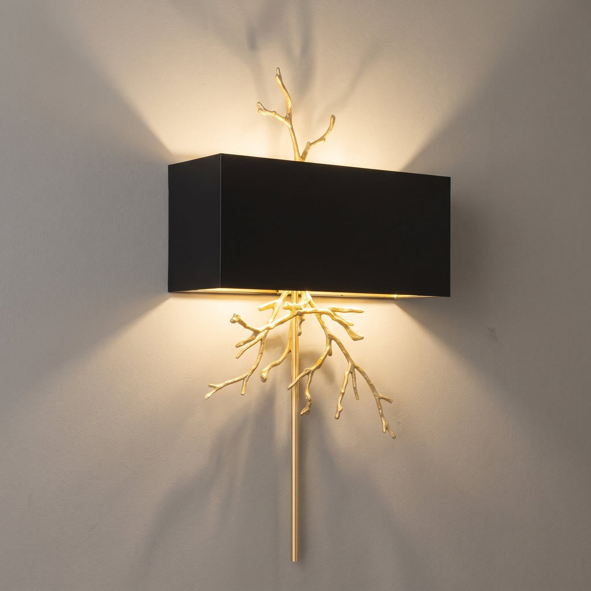 Brass Branch Wall Lamp
