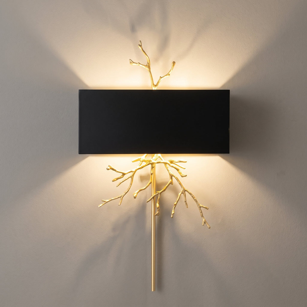 Brass Branch Wall Lamp