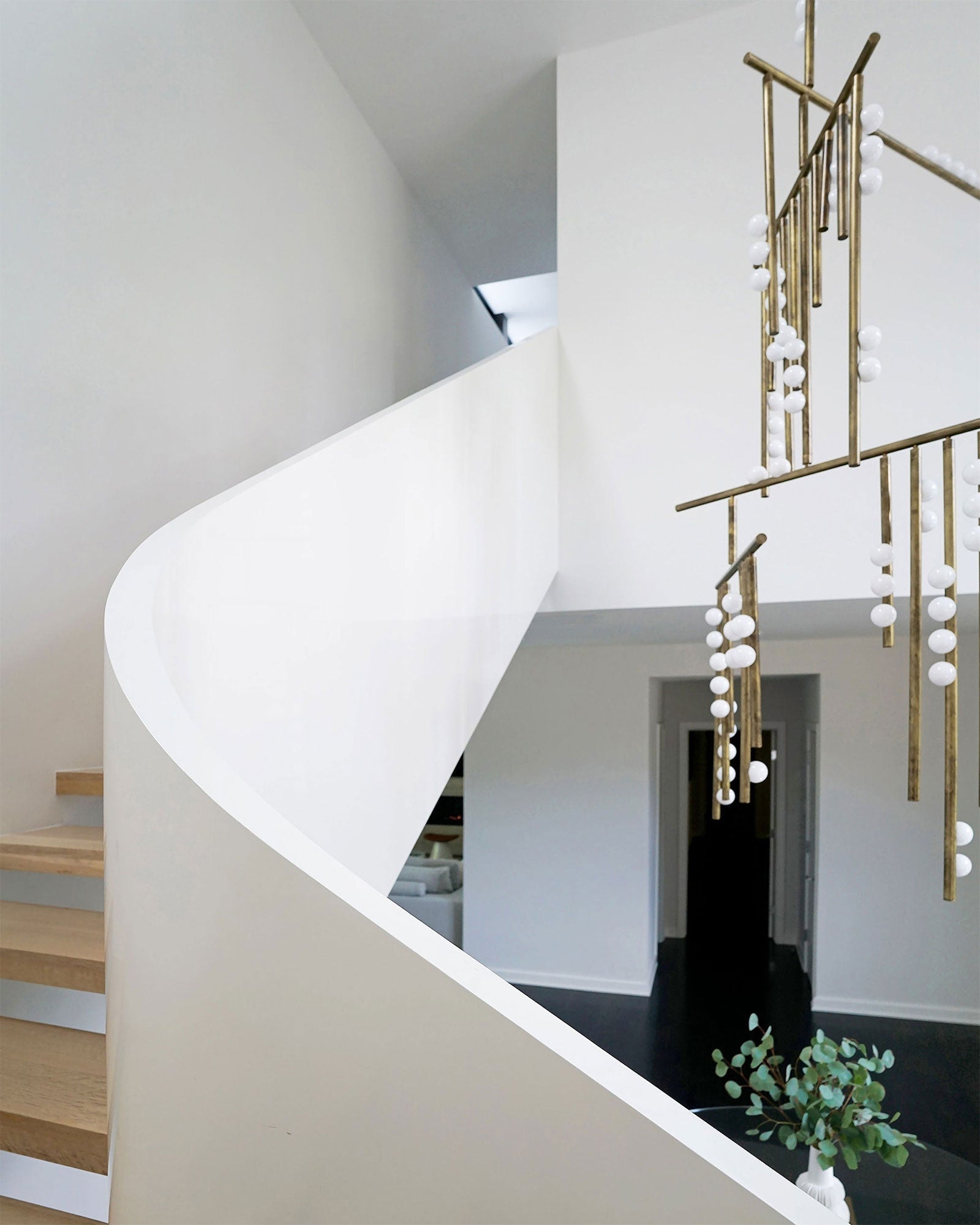 Bara Geometric Brass Linear Pendant Light Chandelier-Neutral Decor
