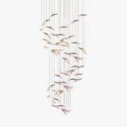 Hylor Luxury Moonlight Whispers Glass Chandelier-Neutral Decor