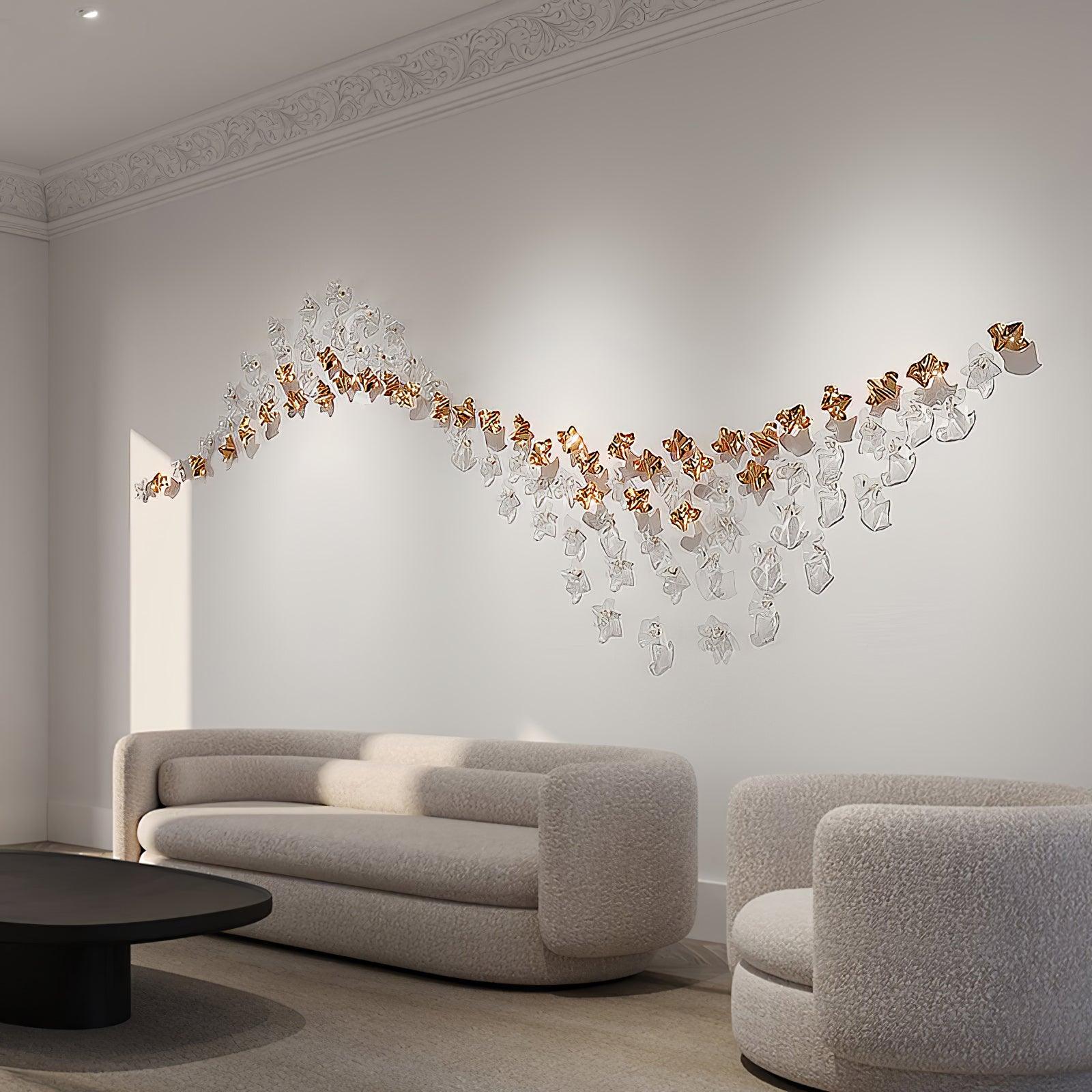Teloz Luxury Tidal Art Glass Pendants Lamp-Neutral Decor