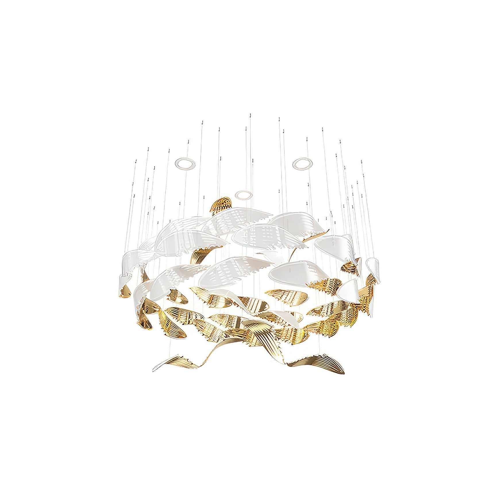 Alvenan Bird Flock Chandelier-Neutral Decor