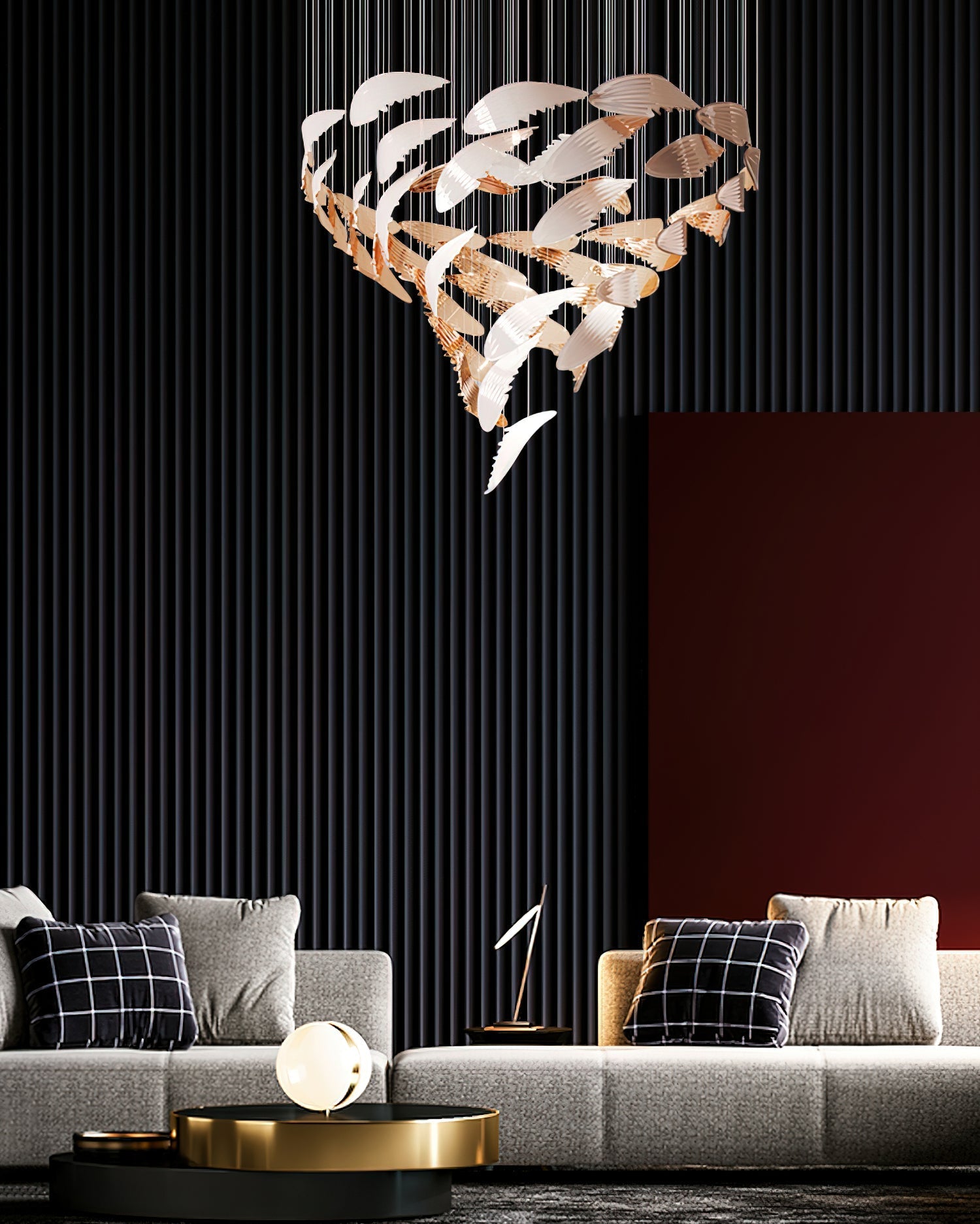 Alvenan Bird Flock Chandelier-Neutral Decor