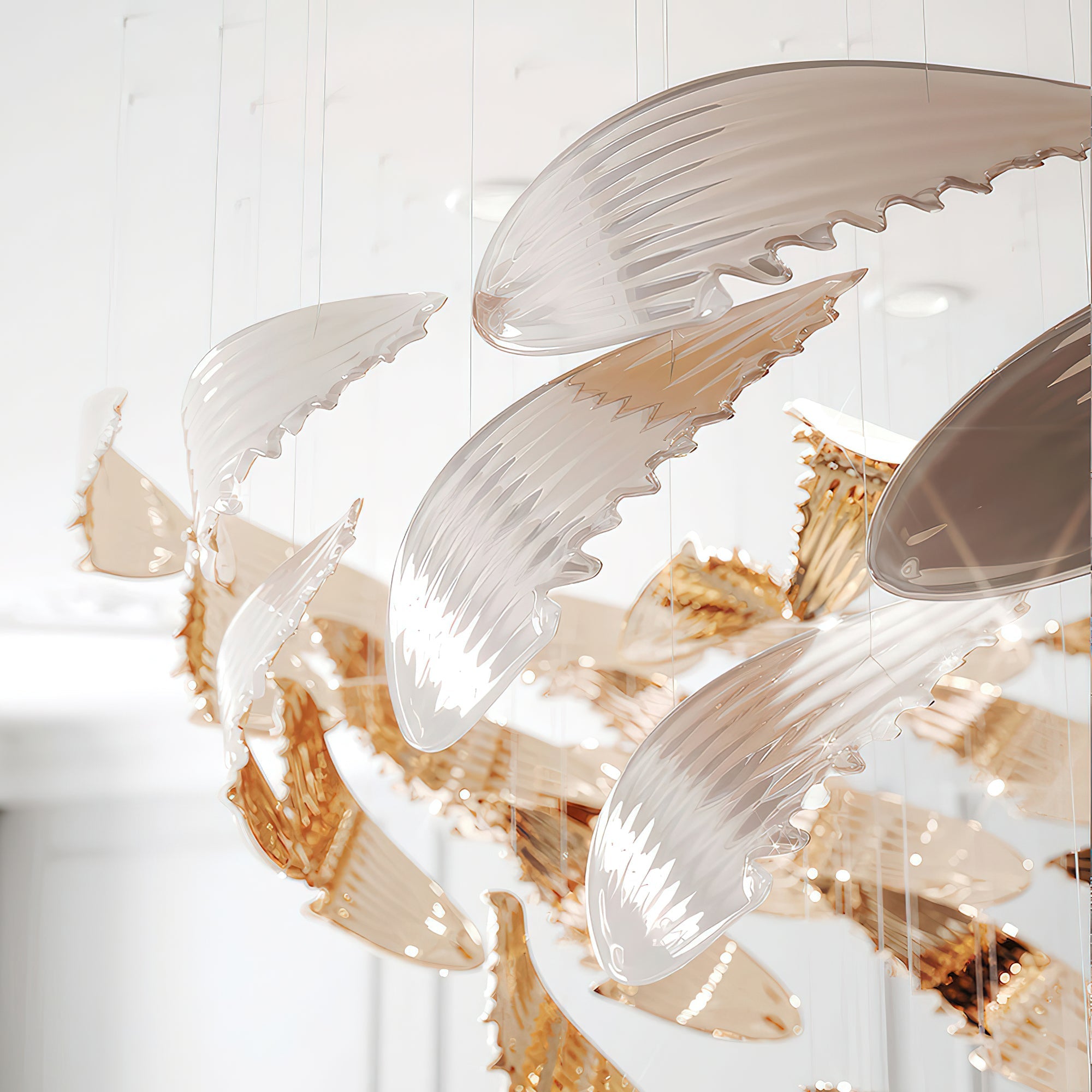 Alvenan Bird Flock Chandelier-Neutral Decor