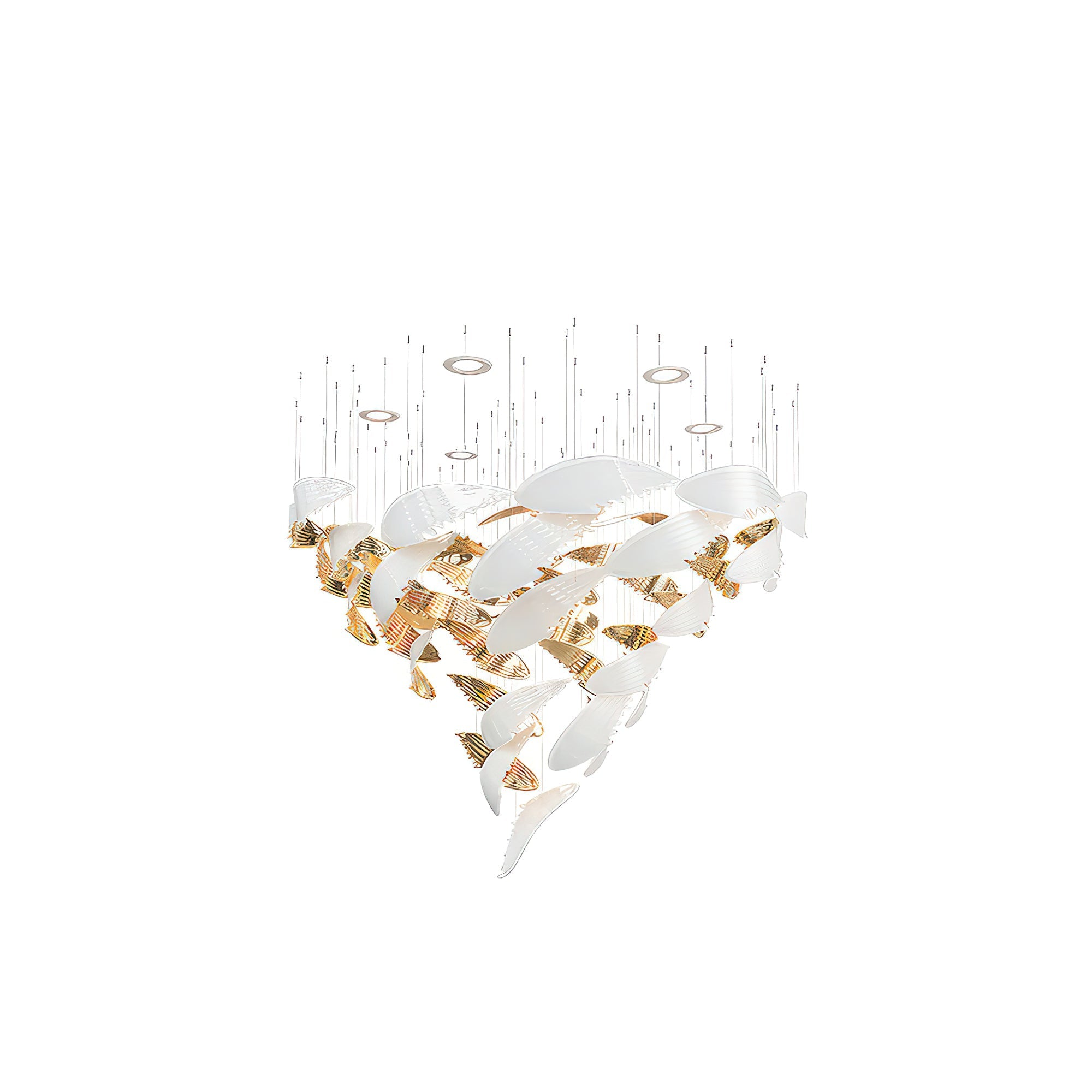 Alvenan Bird Flock Chandelier-Neutral Decor