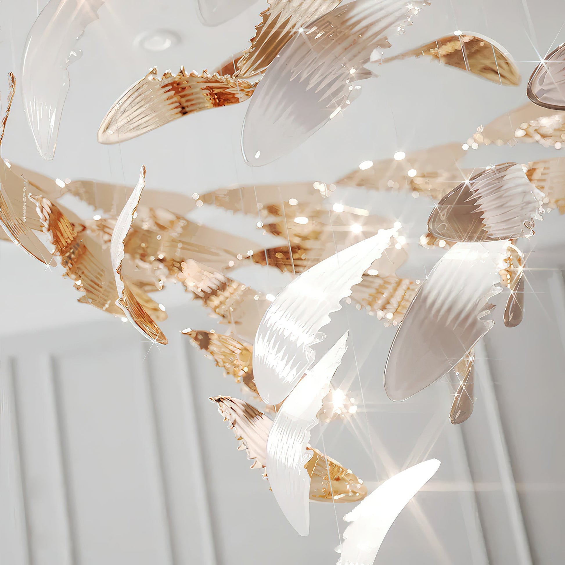 Alvenan Bird Flock Chandelier-Neutral Decor
