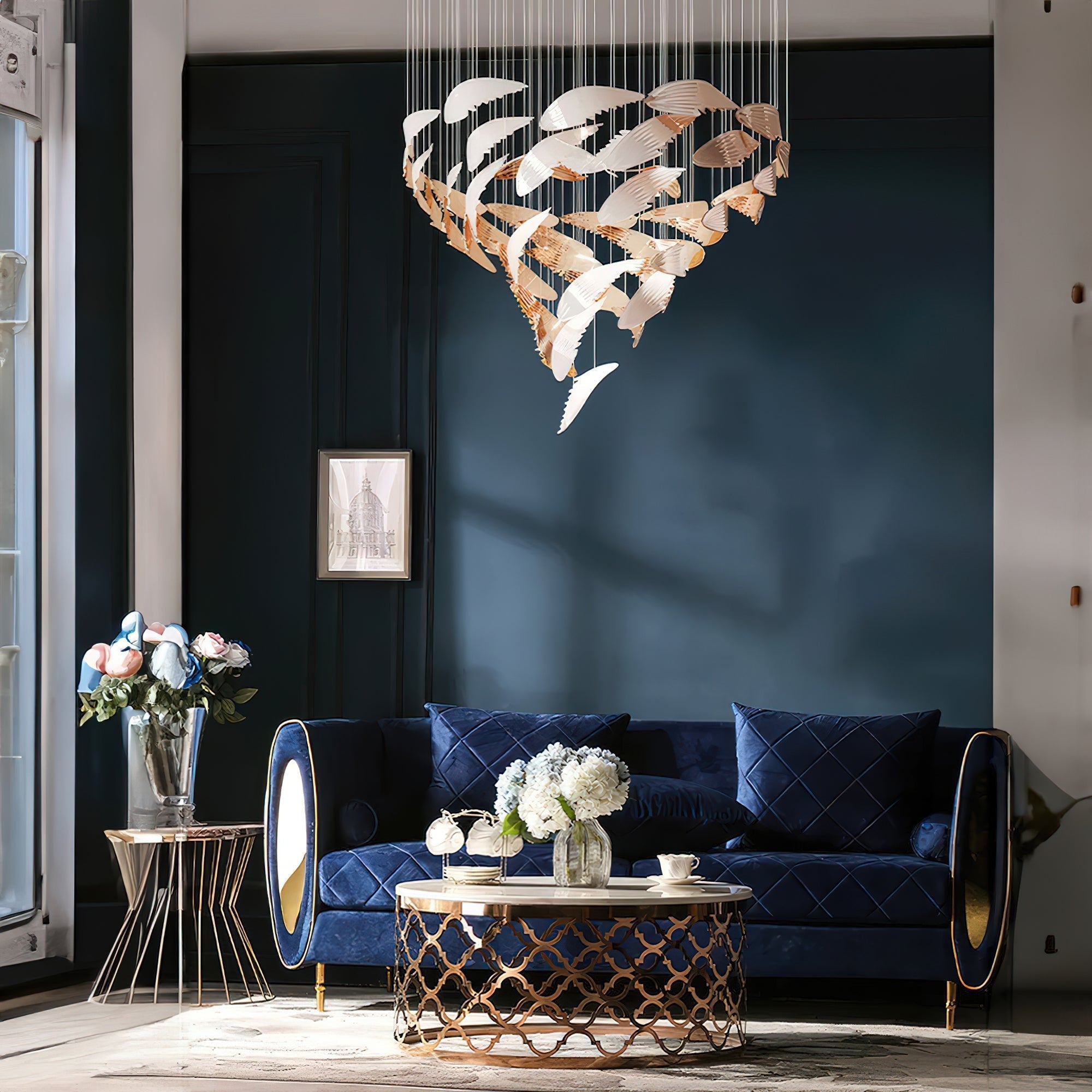 Alvenan Bird Flock Chandelier-Neutral Decor