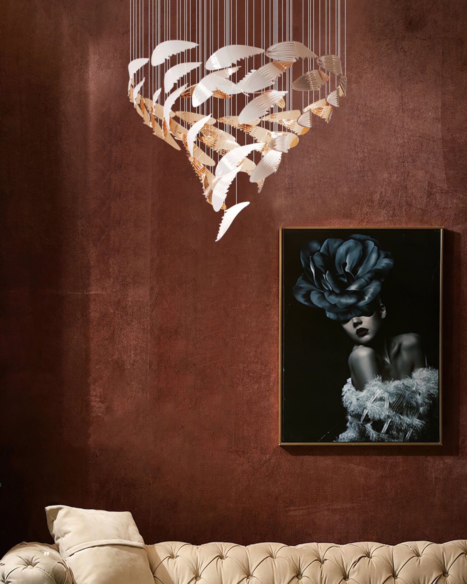 Alvenan Bird Flock Chandelier-Neutral Decor