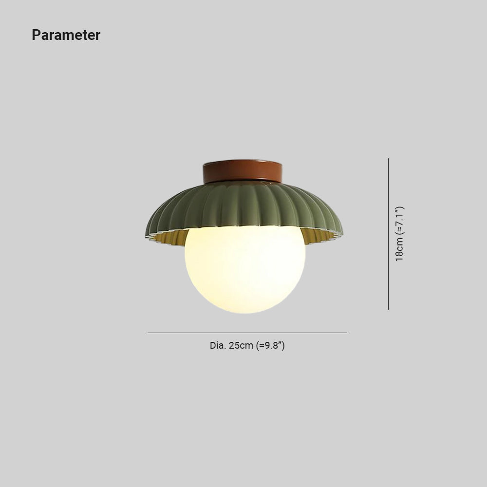 Scallop Glow Flush Mount Ceiling Light