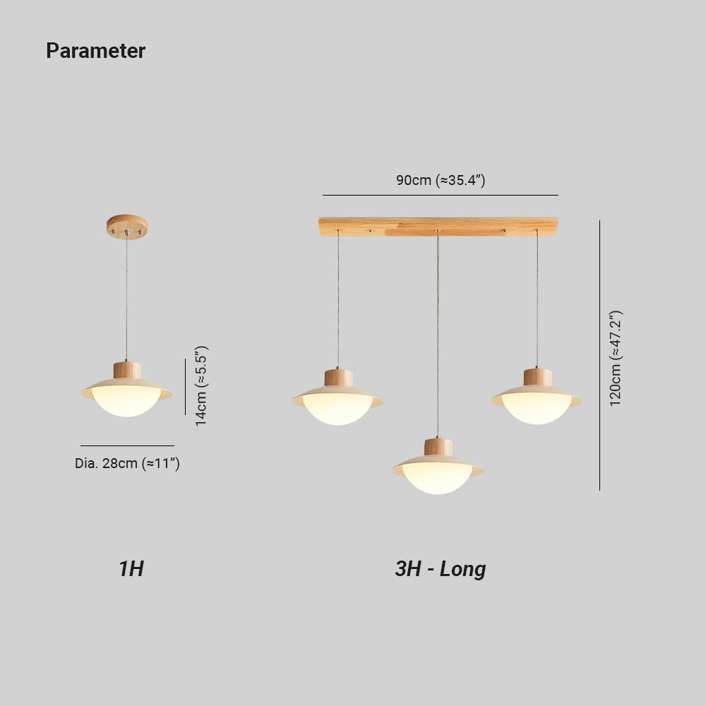 Milk Pendant Light Natural Wood - Neutralighting