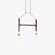 Terra Chandelier Geometric Wood - Neutralighting