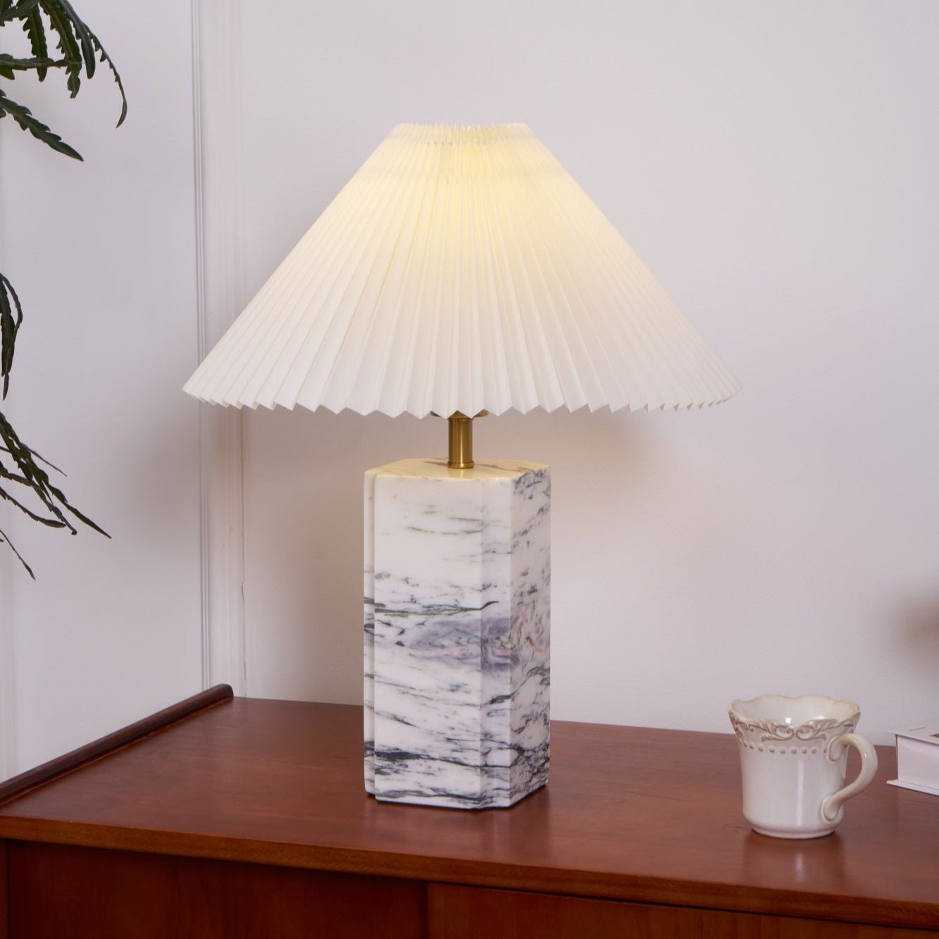 Belle Modern Table Lamp-Neutral Decor