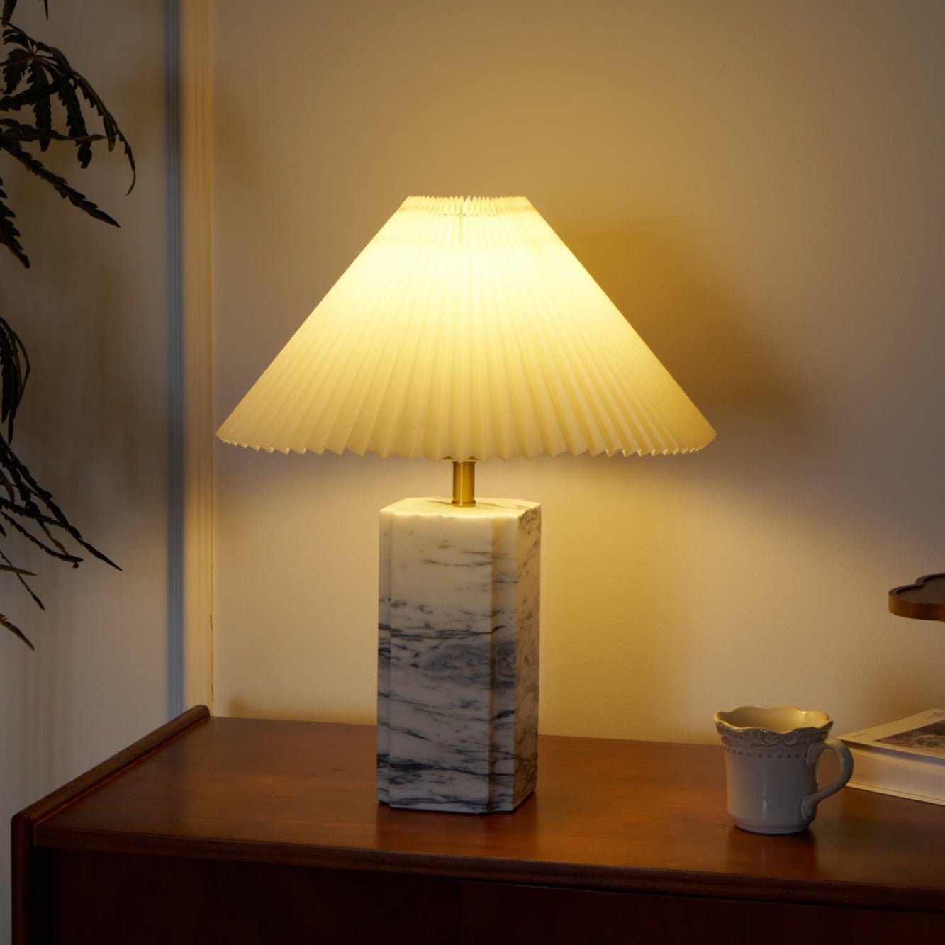 Belle Modern Table Lamp-Neutral Decor