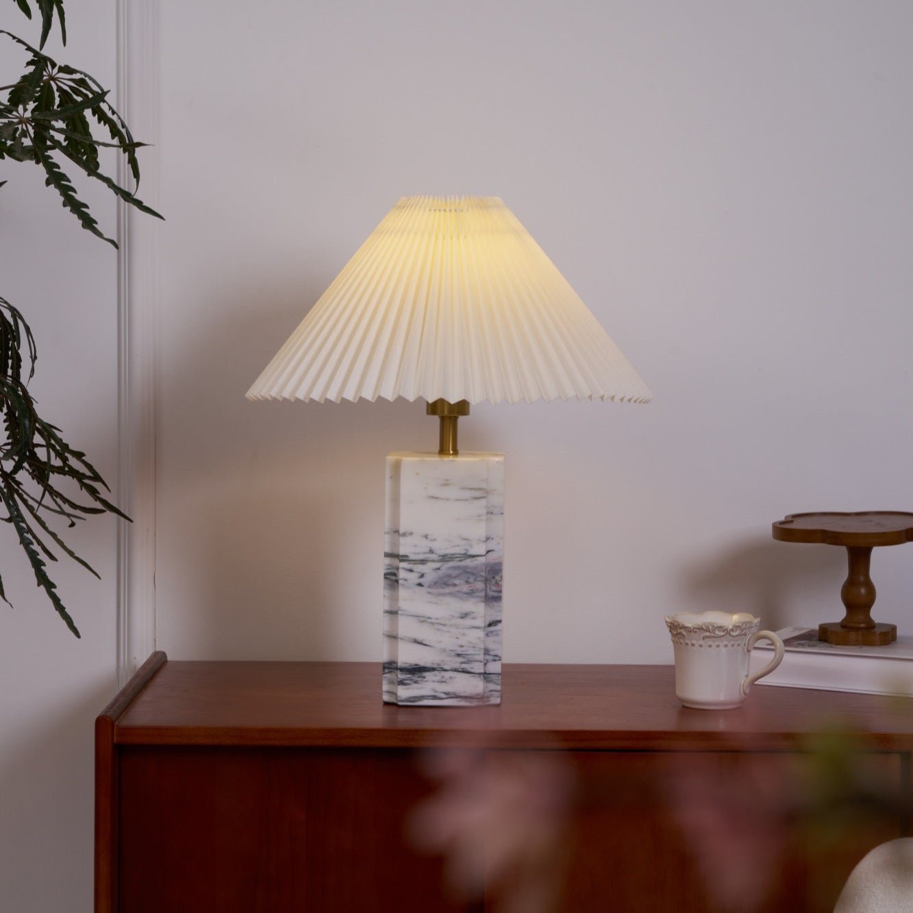 Belle Modern Table Lamp-Neutral Decor