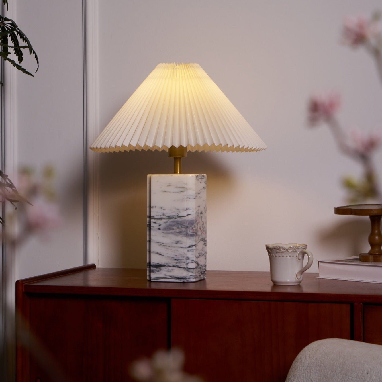 Belle Modern Table Lamp-Neutral Decor