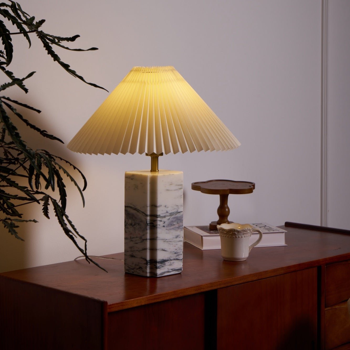 Belle Modern Table Lamp-Neutral Decor