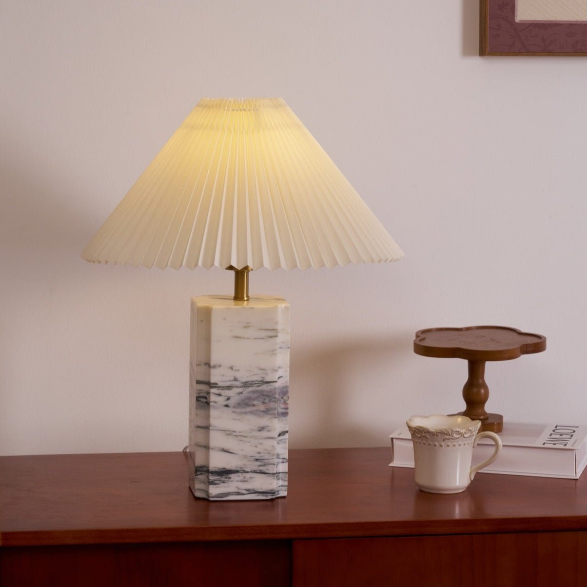 Belle Modern Table Lamp-Neutral Decor
