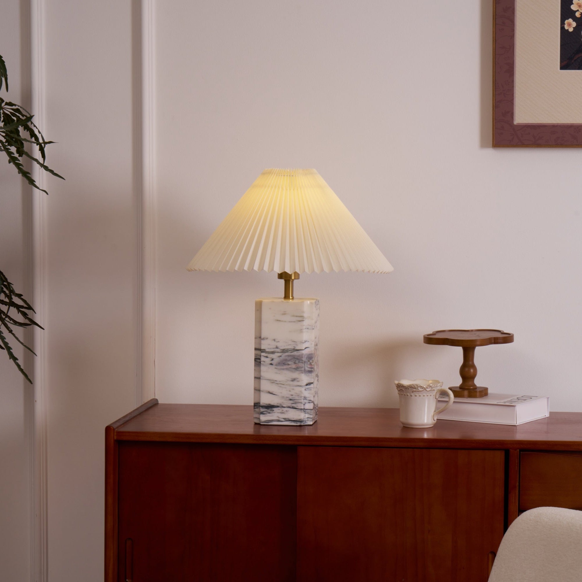 Belle Modern Table Lamp-Neutral Decor