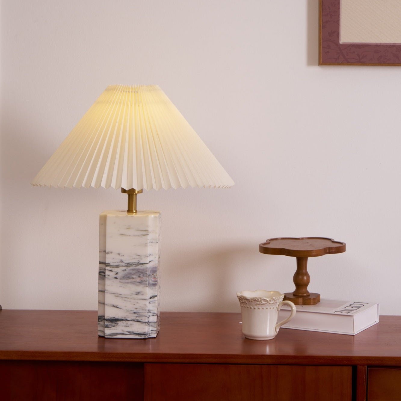 Belle Modern Table Lamp-Neutral Decor