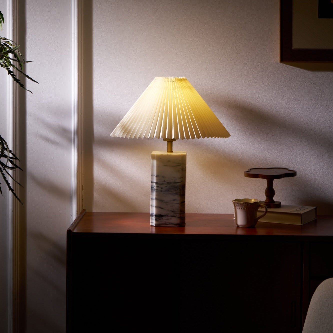 Belle Modern Table Lamp-Neutral Decor