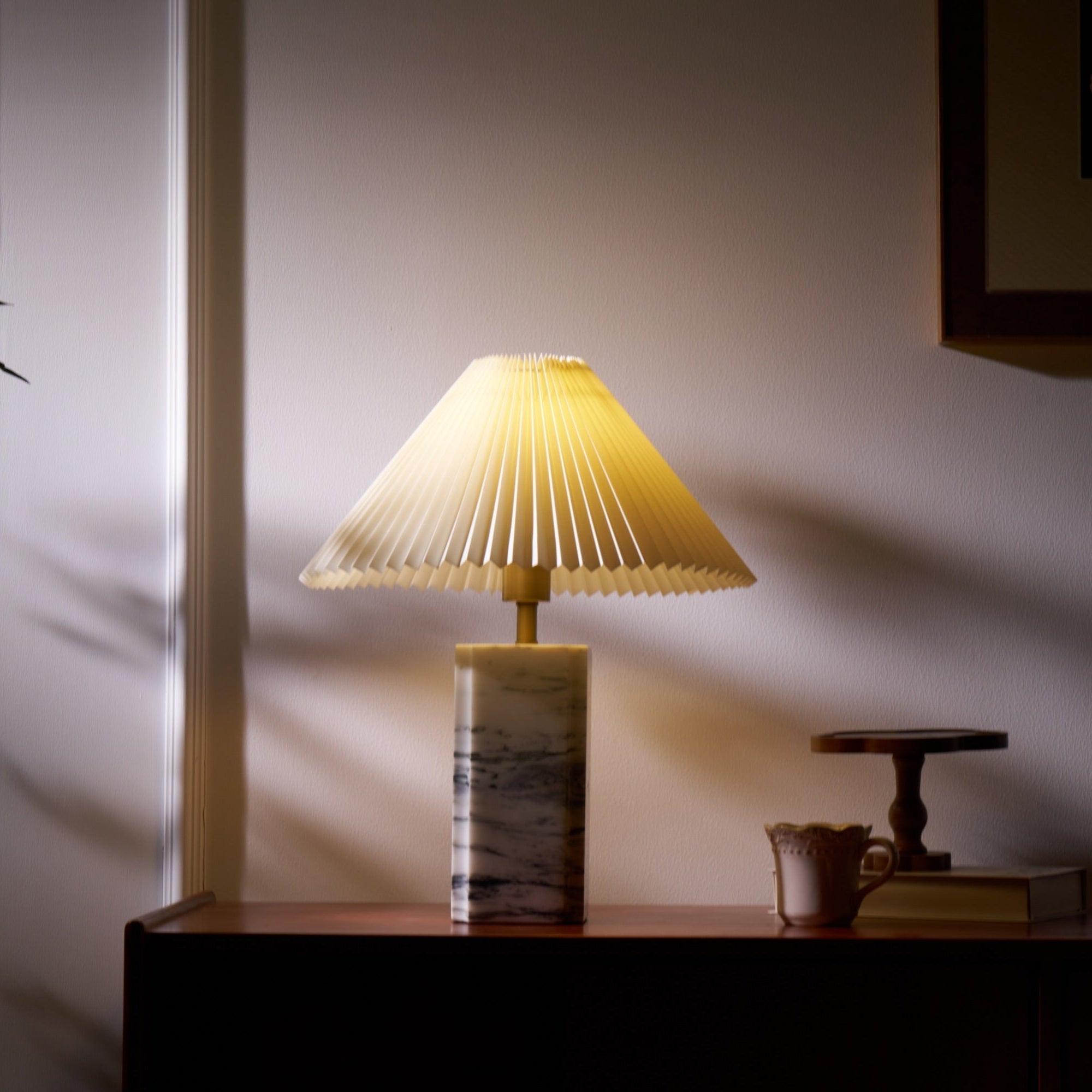 Belle Modern Table Lamp-Neutral Decor