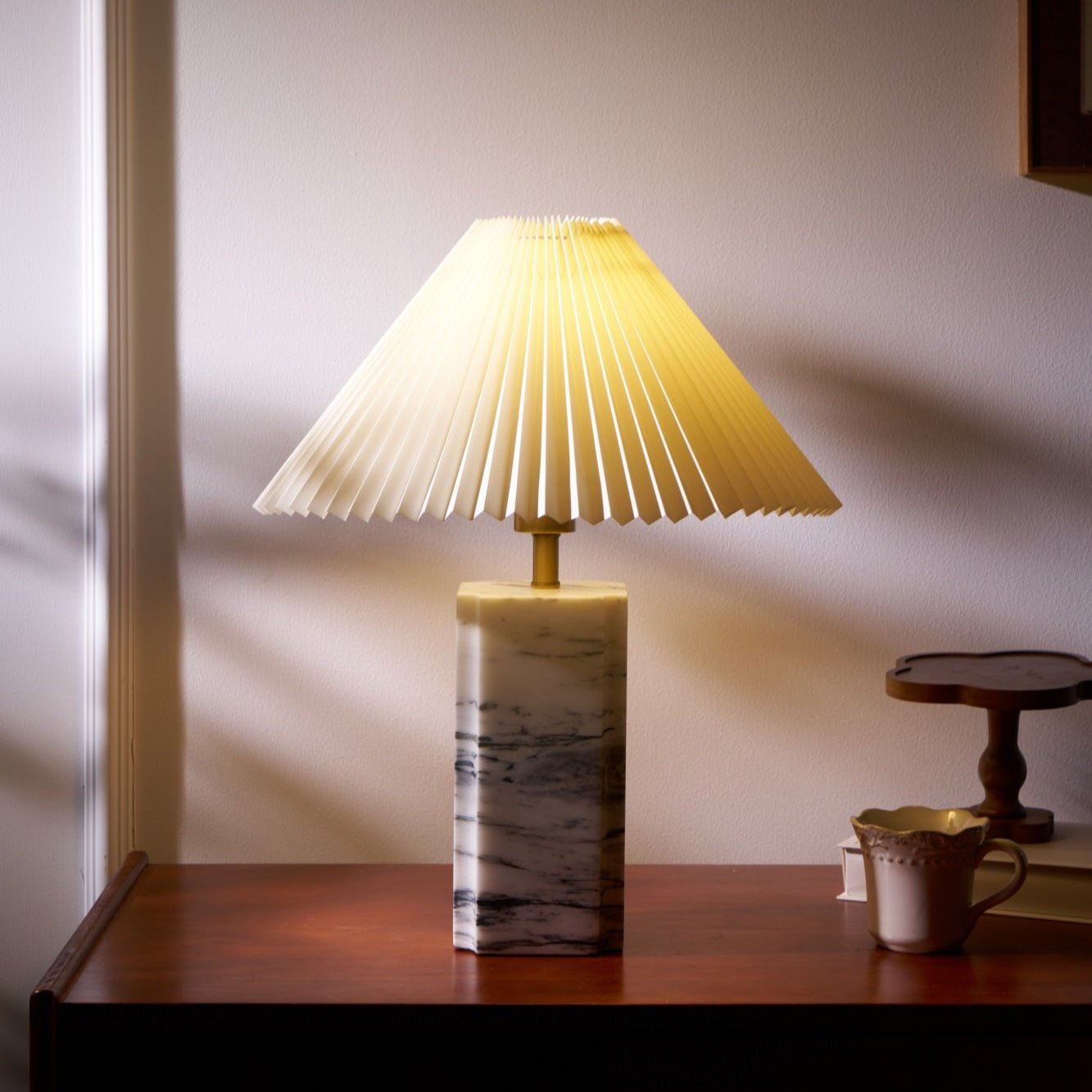 Belle Modern Table Lamp-Neutral Decor