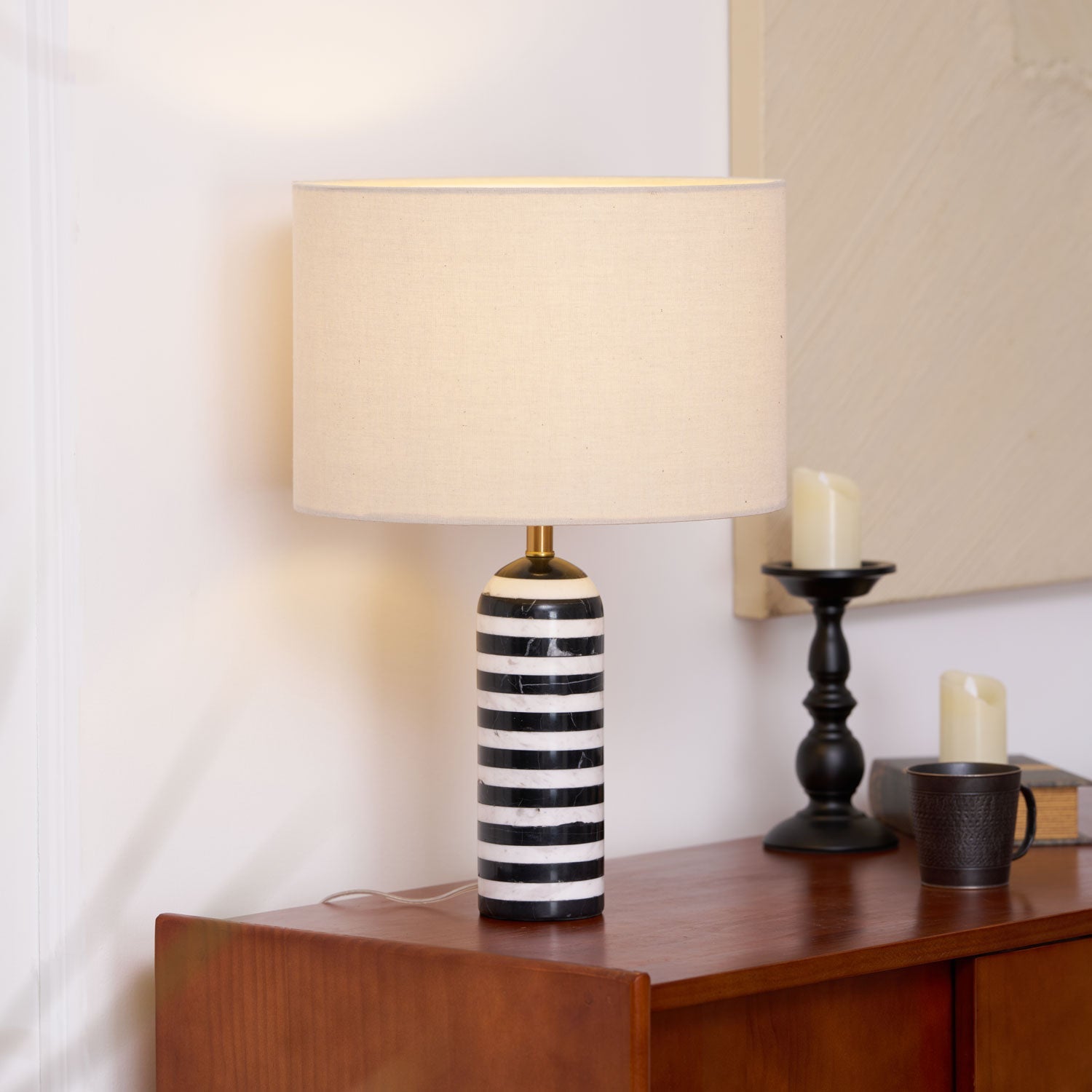 Avery Contemporary Table Lamp-Neutral Decor