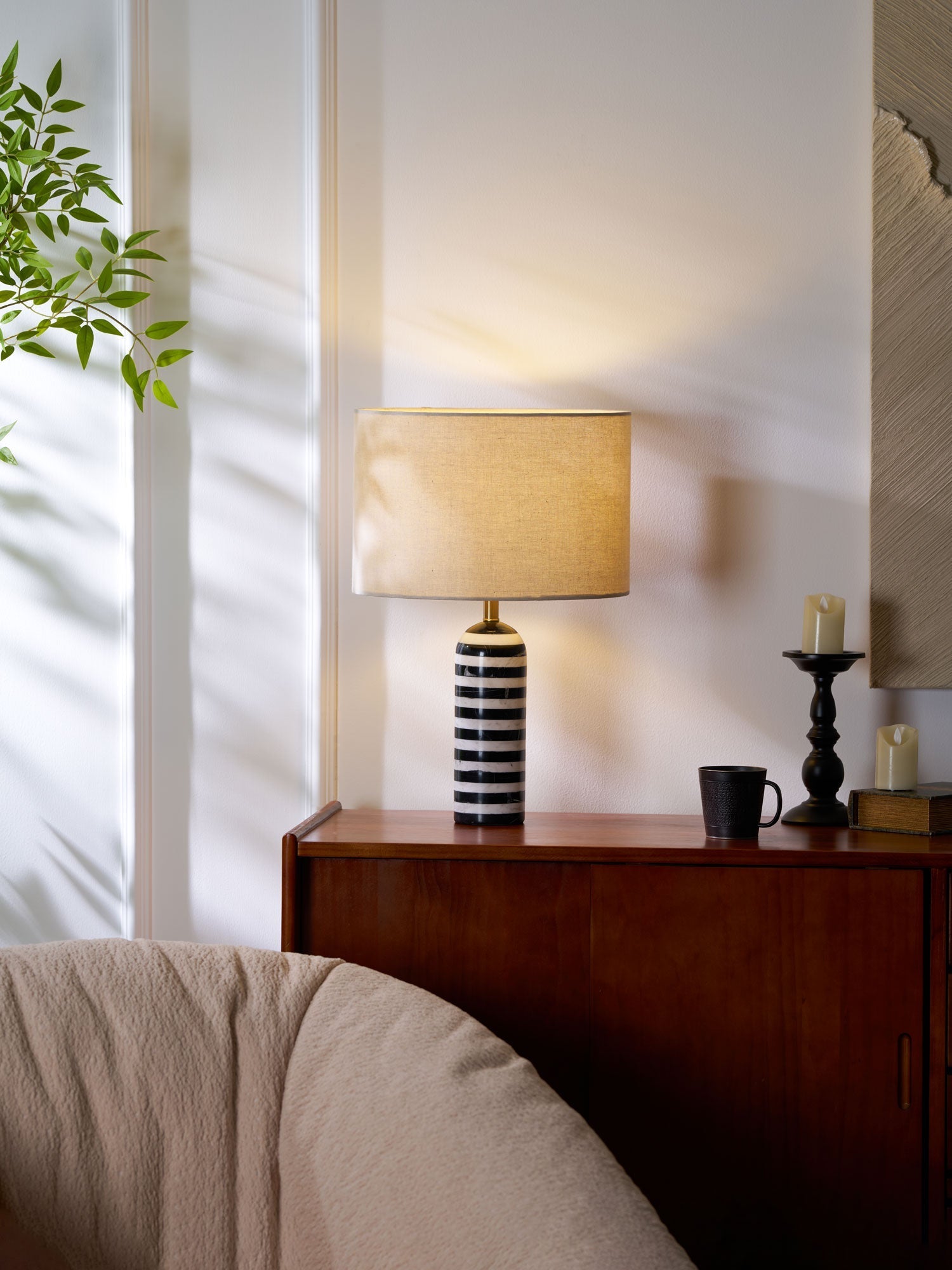 Avery Contemporary Table Lamp-Neutral Decor