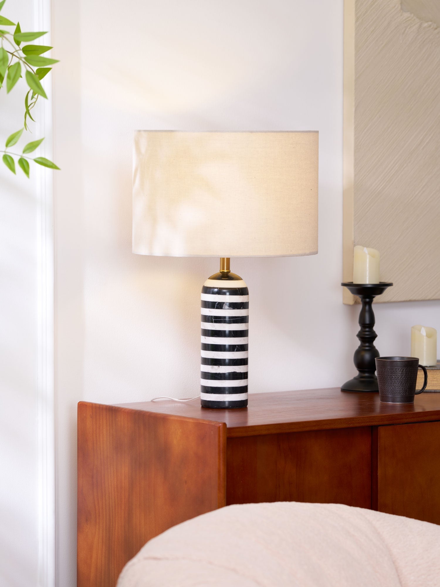 Avery Contemporary Table Lamp-Neutral Decor