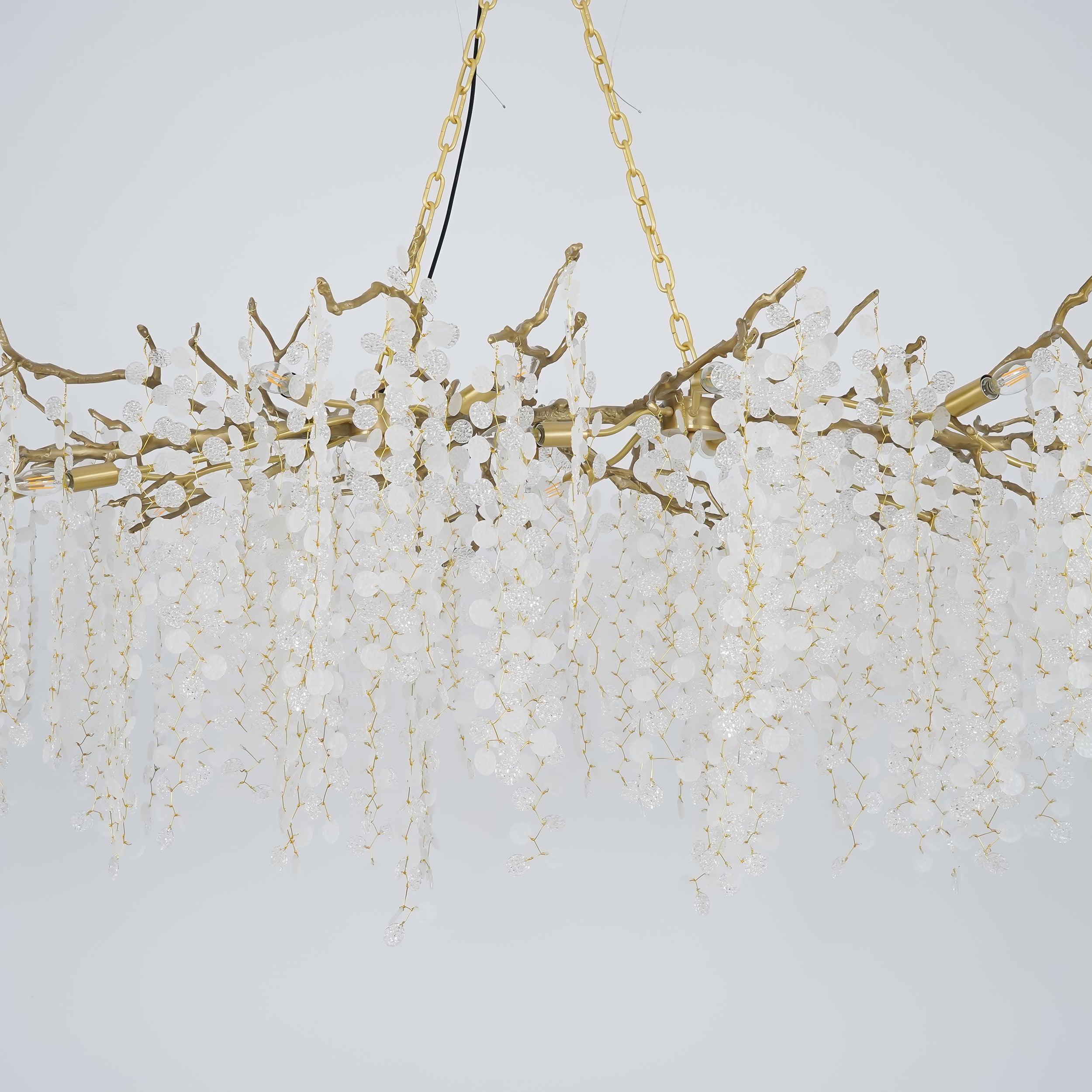 Miralyn Pendant Lamp Crystal Dewdrop-Neutral Decor