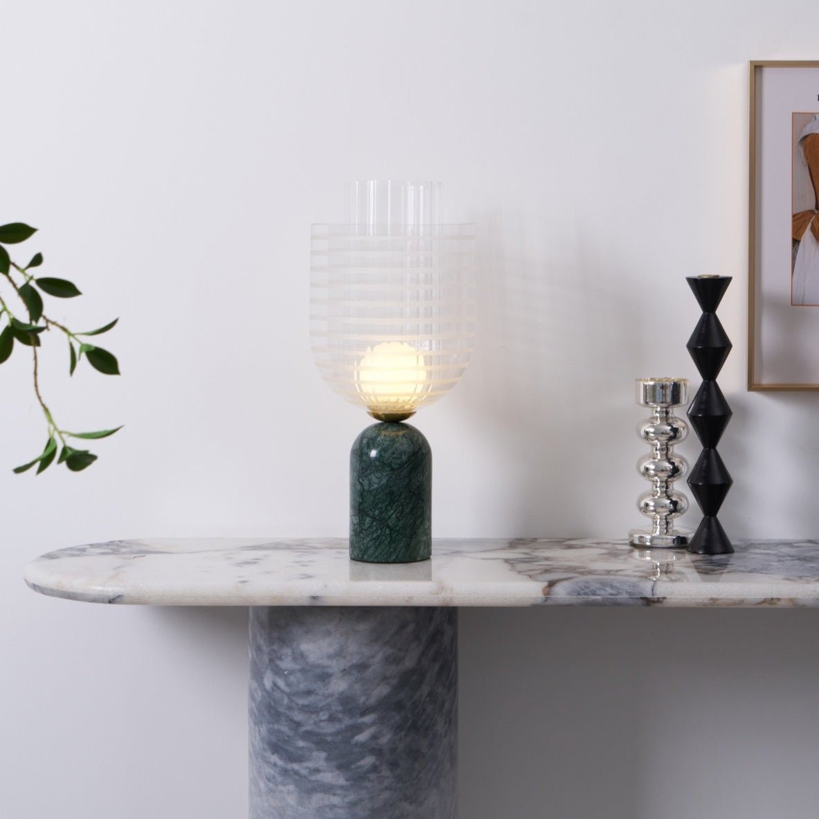Lumi Elegant Marble Table Lamp-Neutral Decor