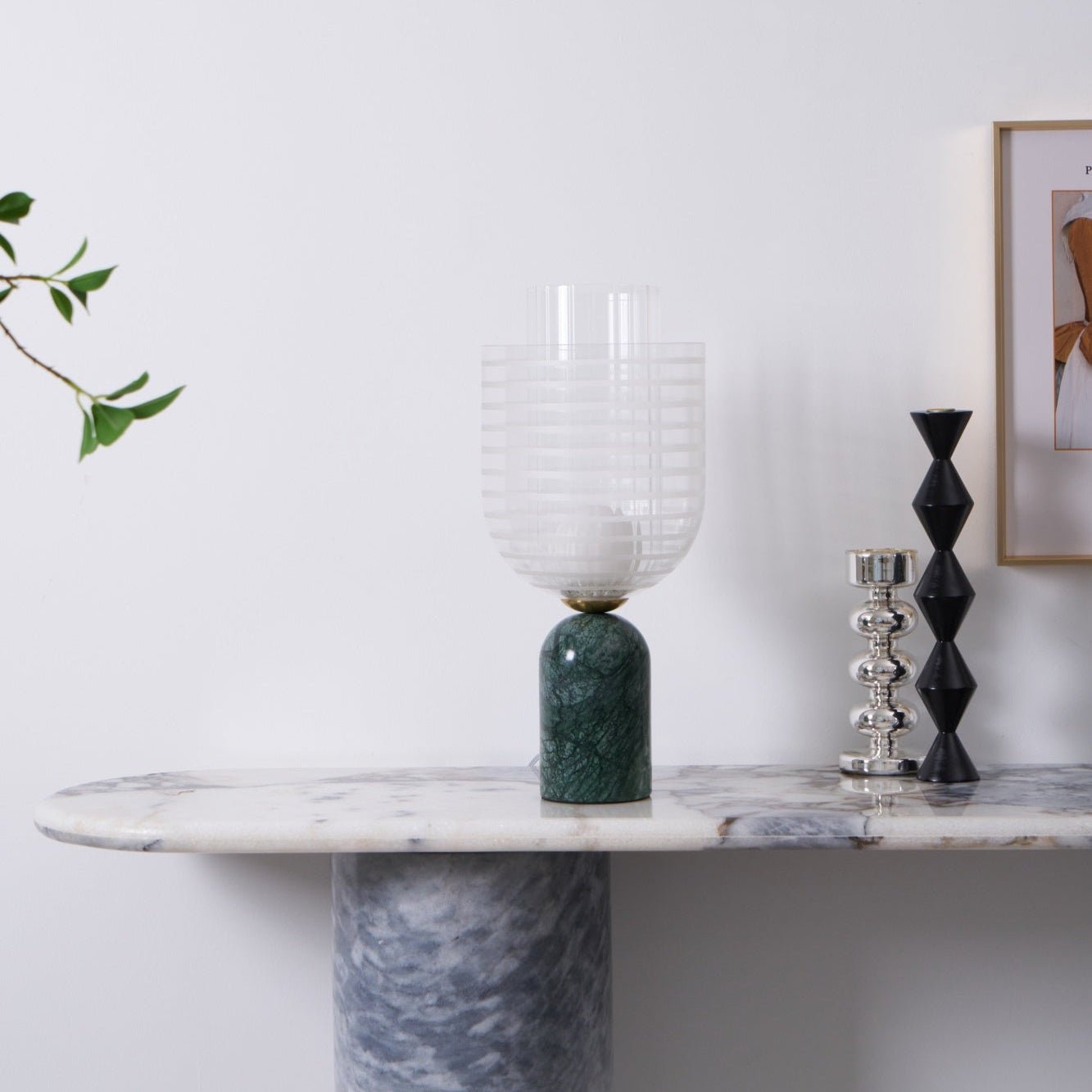 Lumi Elegant Marble Table Lamp-Neutral Decor