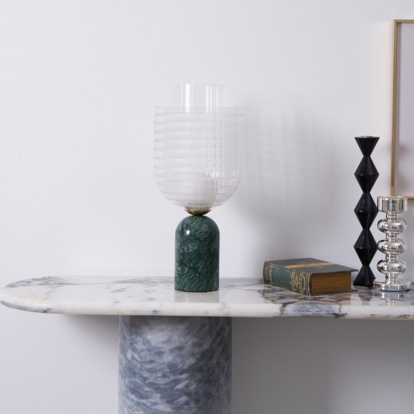 Lumi Elegant Marble Table Lamp-Neutral Decor