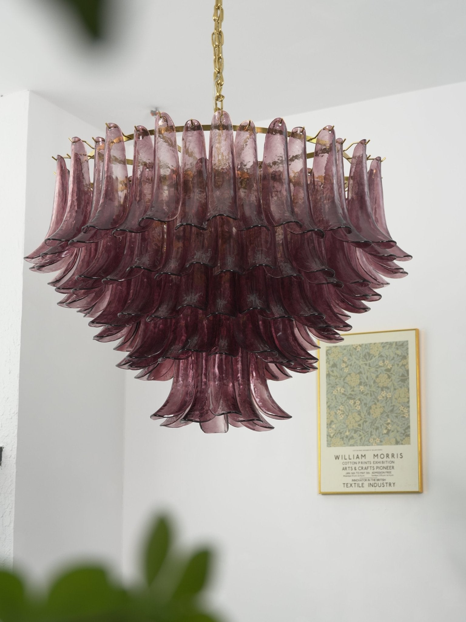 Amethyst Bloom Chandelier-Neutral Decor