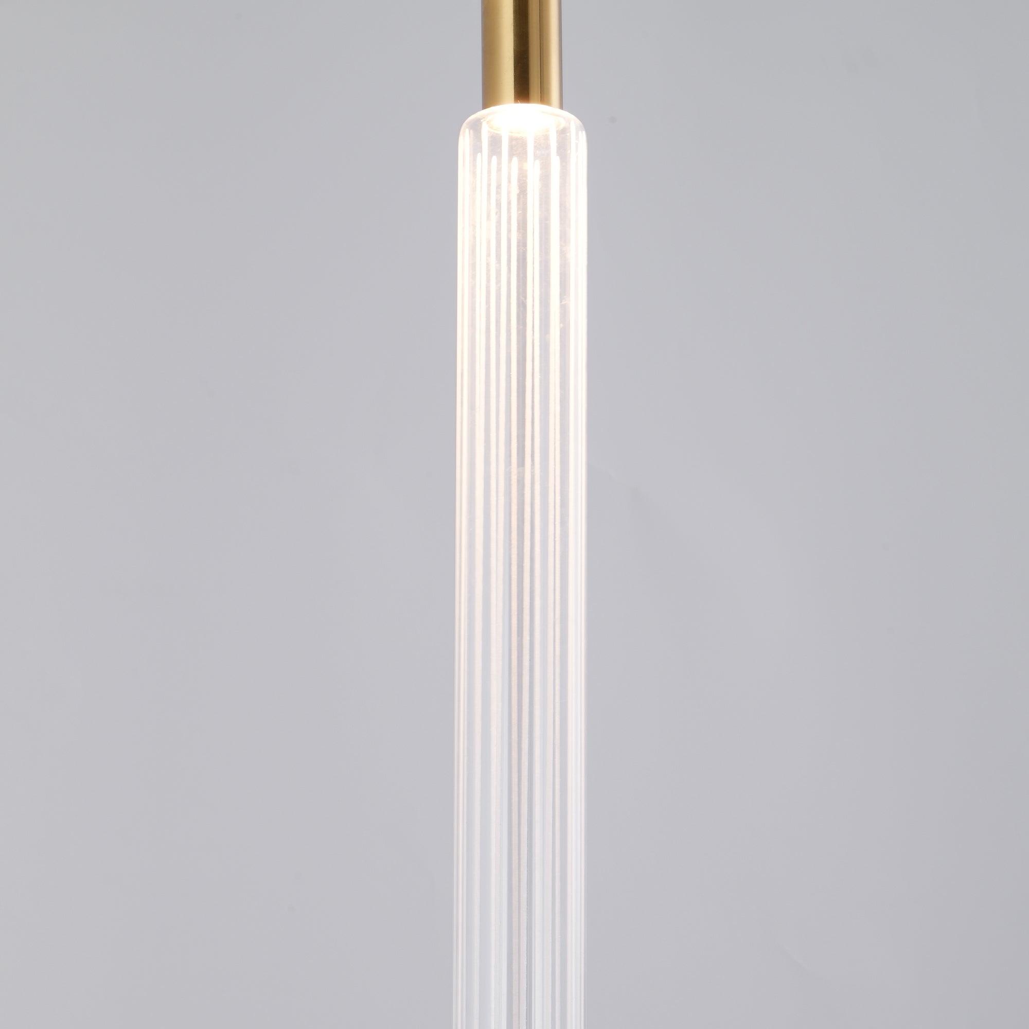 Tika Pendant Lamp Crystal Cylinder Cipher Contemporary-Neutral Decor