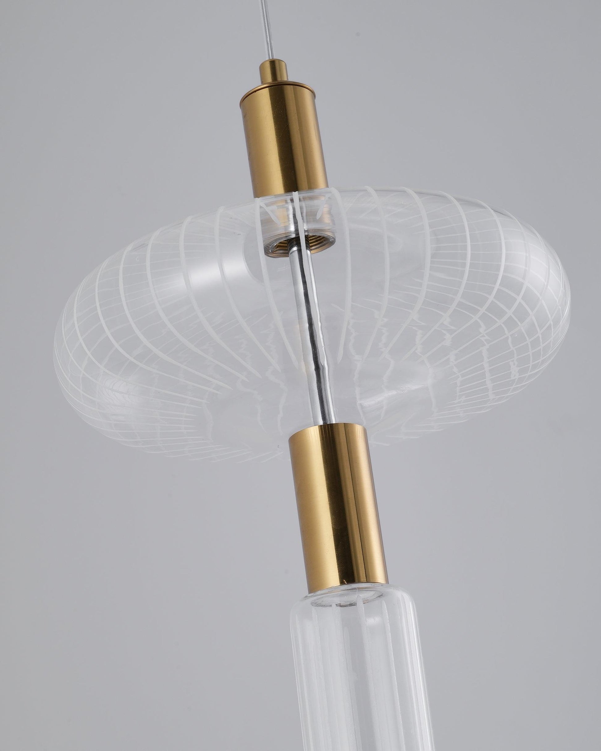 Tika Pendant Lamp Crystal Cylinder Cipher Contemporary-Neutral Decor
