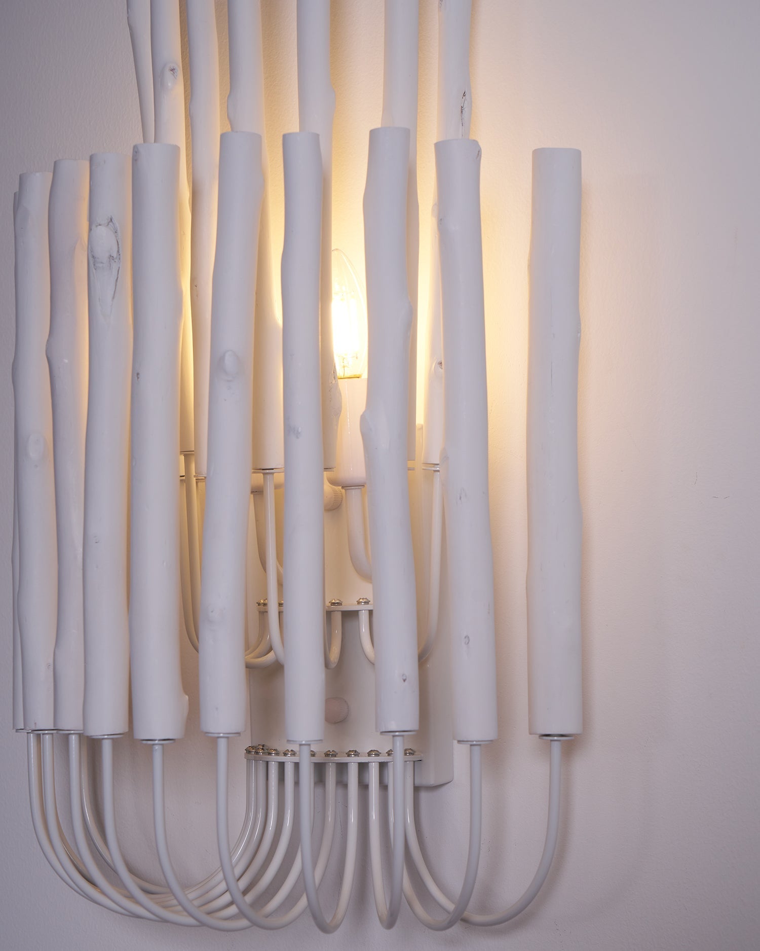 Vasilora Individual Creativity Art Wood Wall Lamp-Neutral Decor