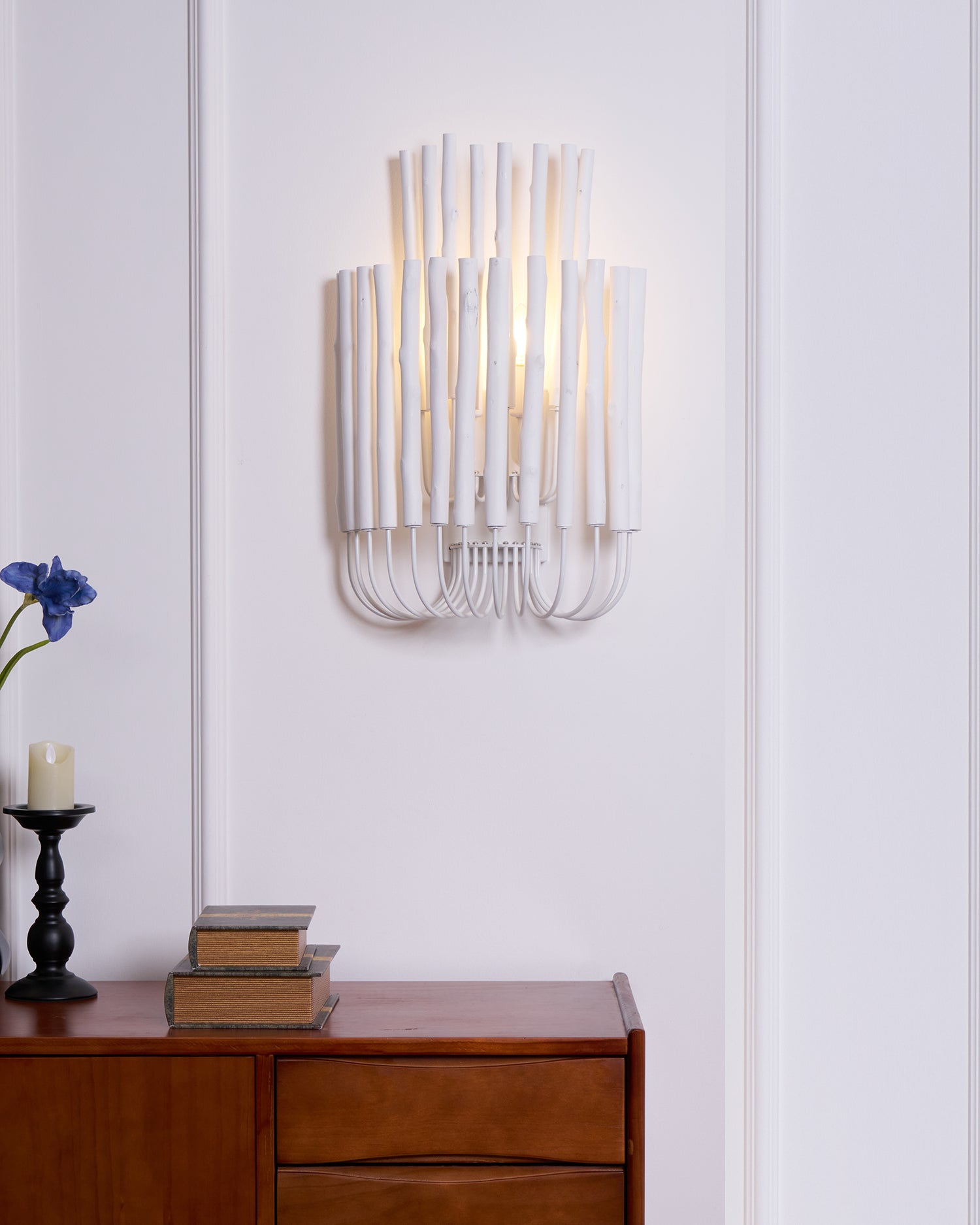 Vasilora Individual Creativity Art Wood Wall Lamp-Neutral Decor