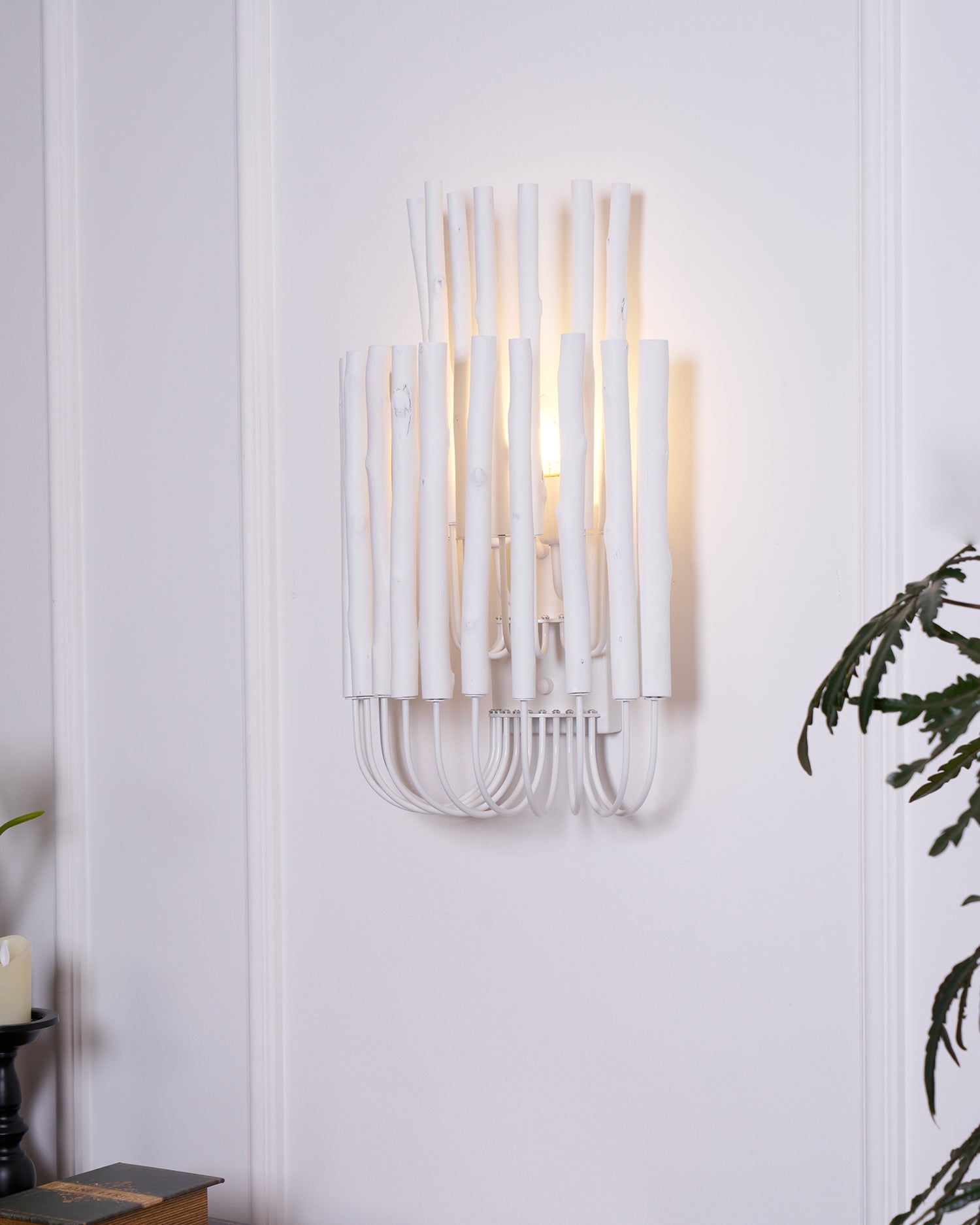 Vasilora Individual Creativity Art Wood Wall Lamp-Neutral Decor