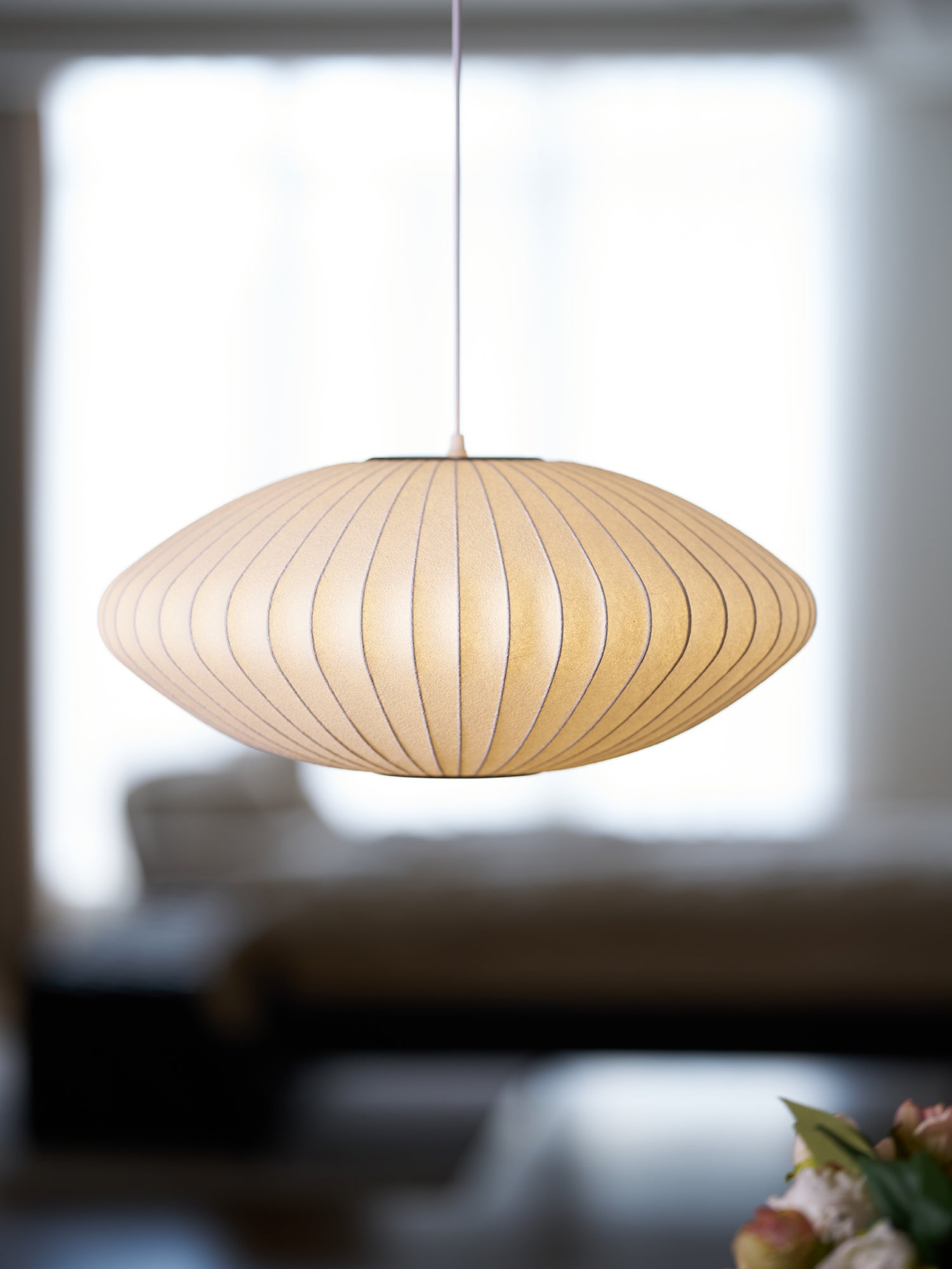 Nebula Bubble Mulberry Silk Pendant Lamp-Neutral Decor