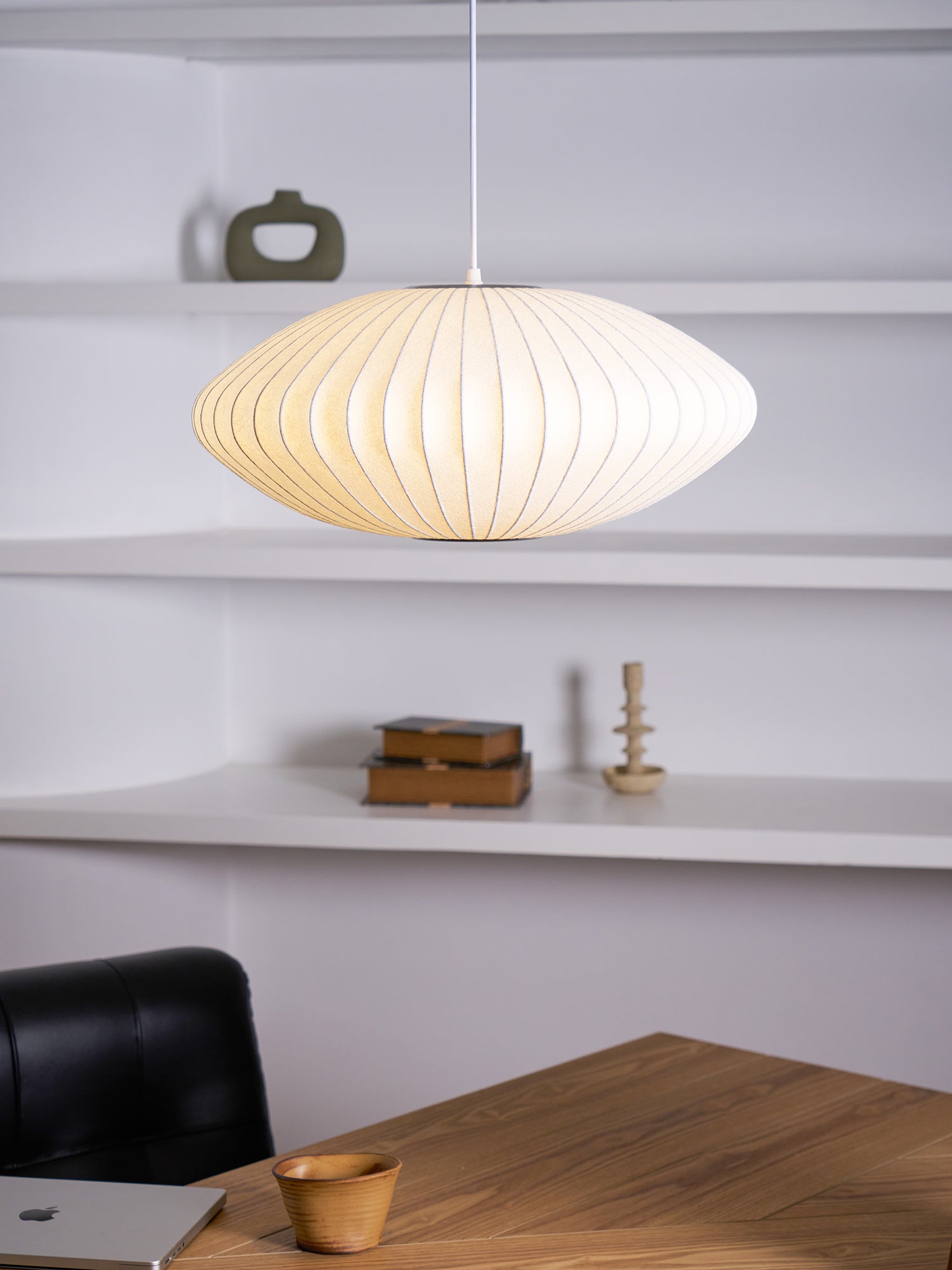 Nebula Bubble Mulberry Silk Pendant Lamp-Neutral Decor