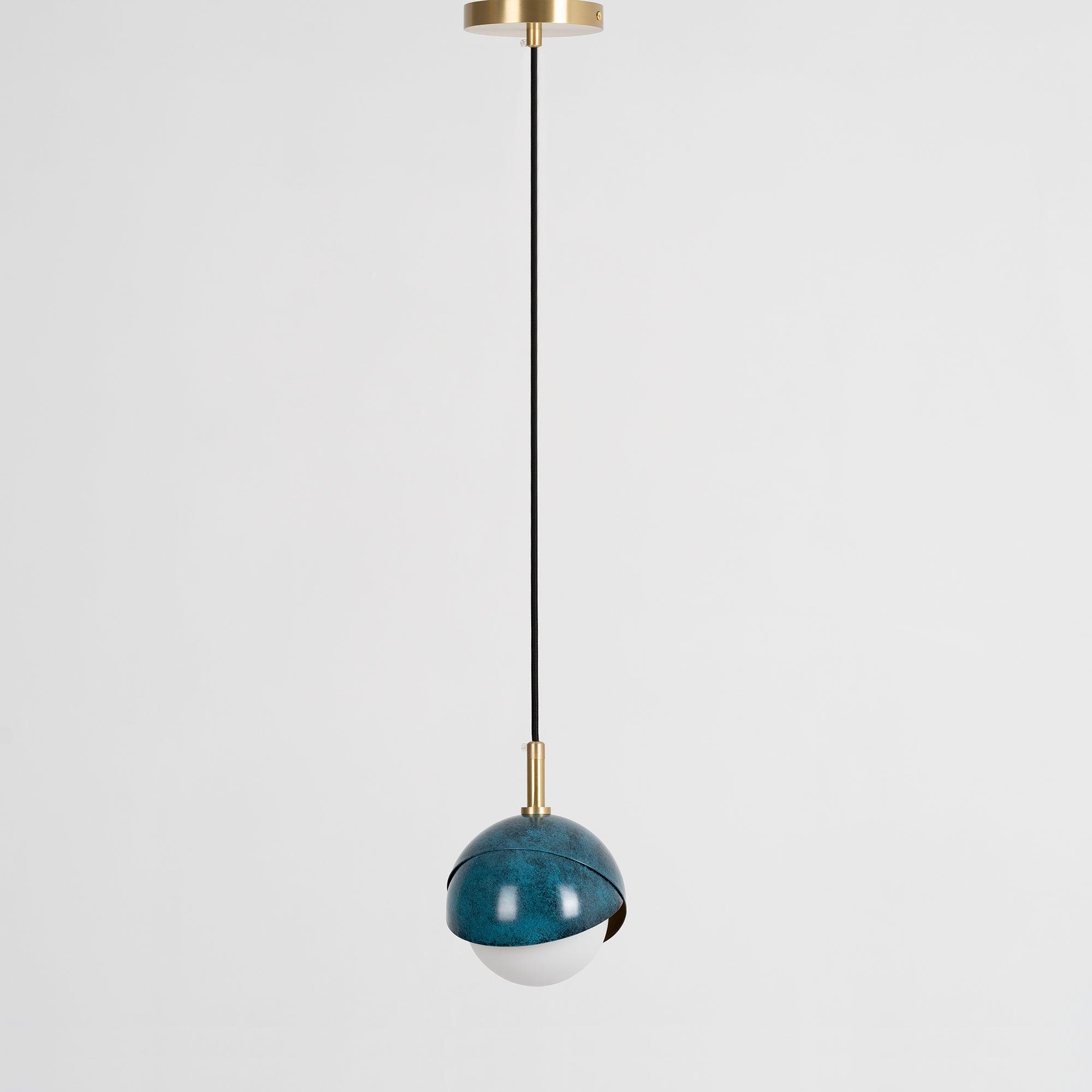 Jynara Pendant Lamp Brass Nested Opal Globe Modern-Neutral Decor