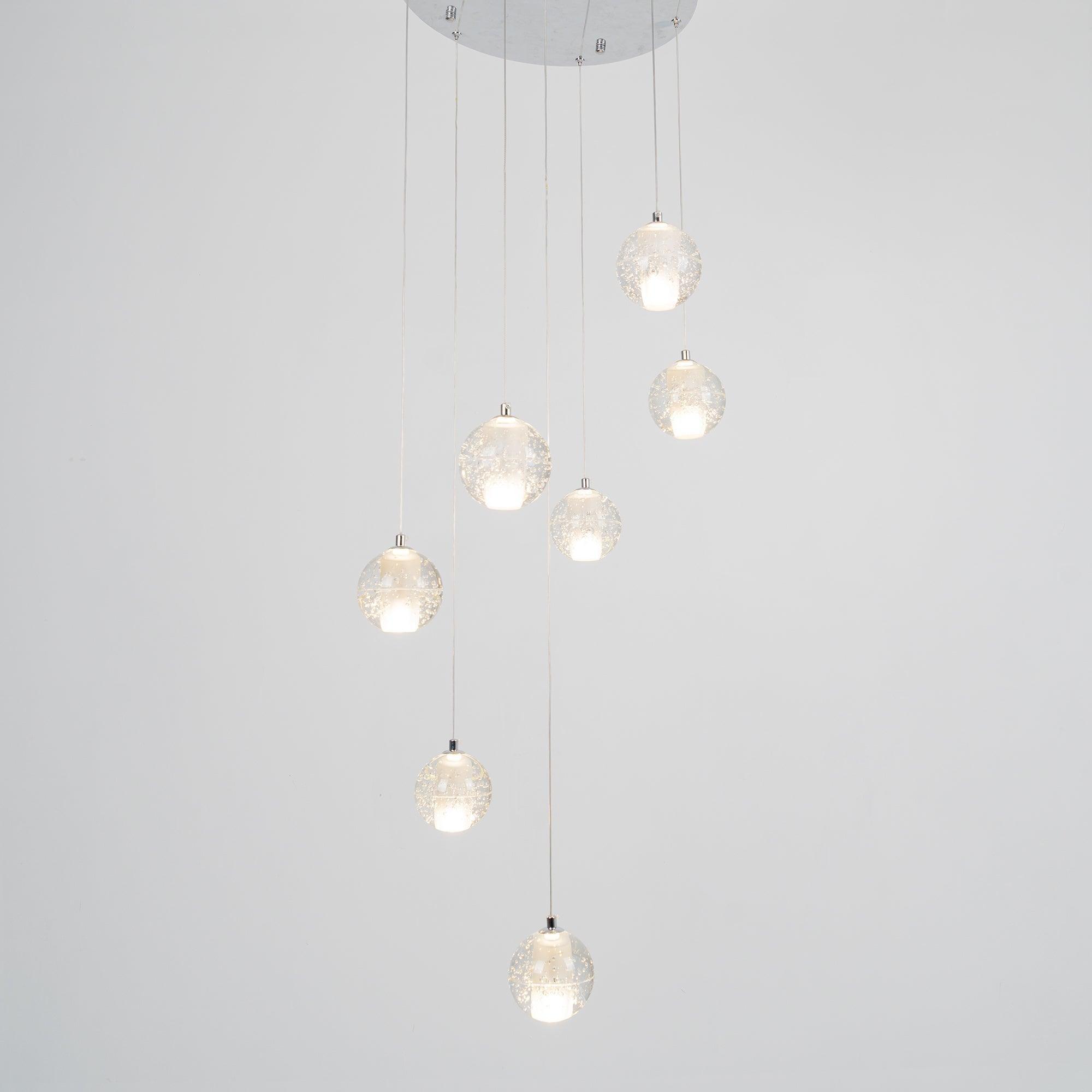 Crystal Bubbles Balls Pendant Lamp-Neutral Decor