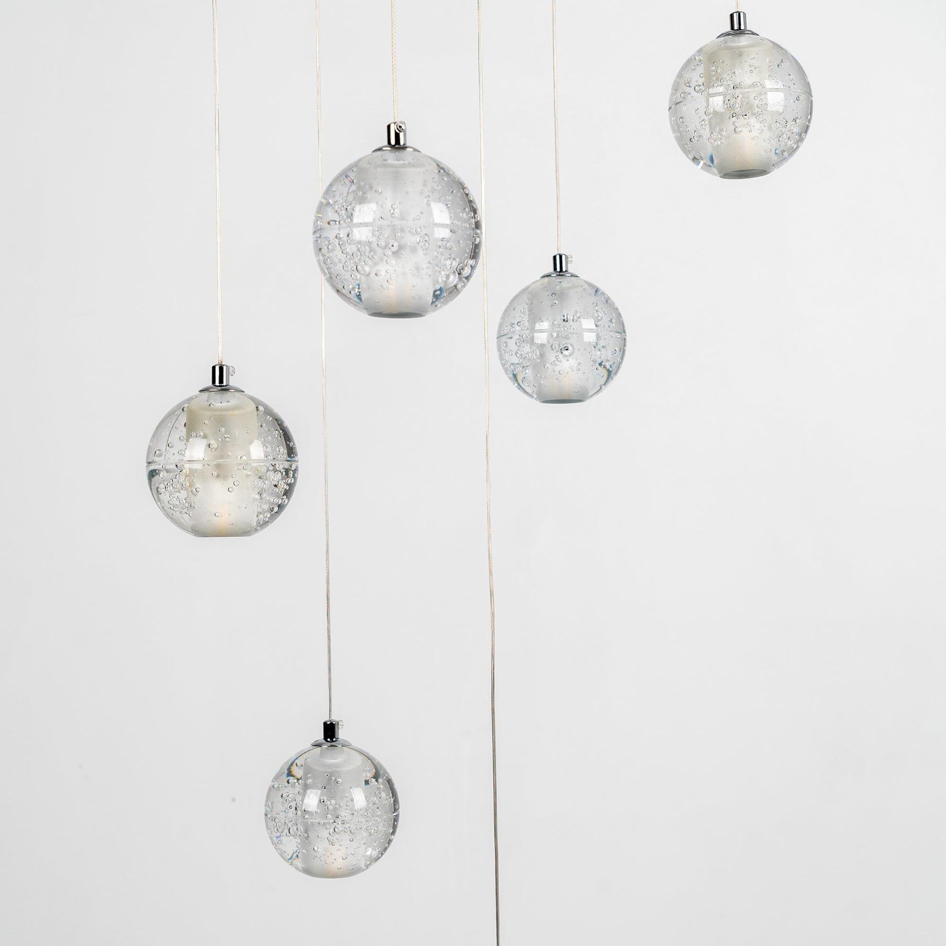 Crystal Bubbles Balls Pendant Lamp-Neutral Decor
