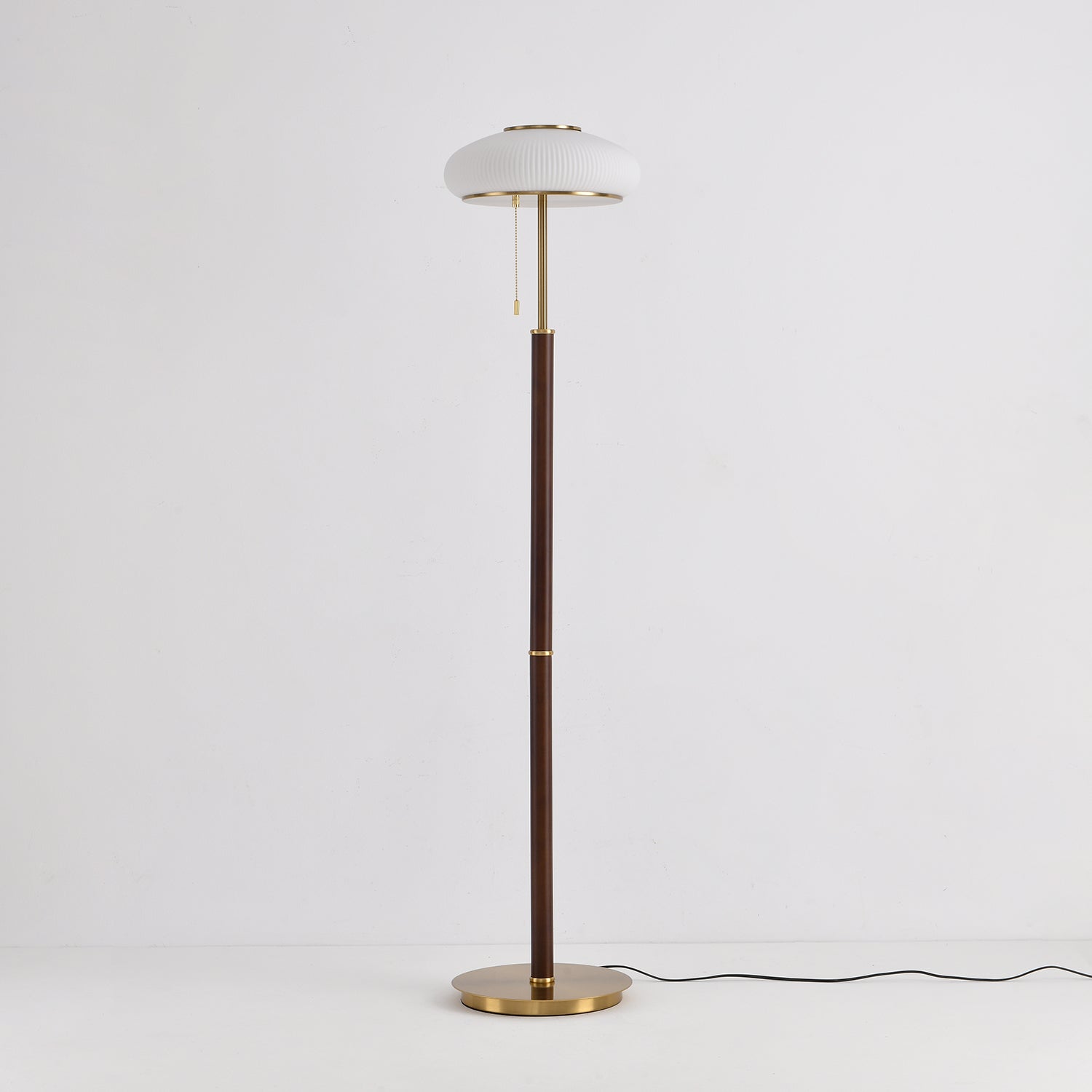 Lumen Vintage Glass Floor Lamp-Neutral Decor