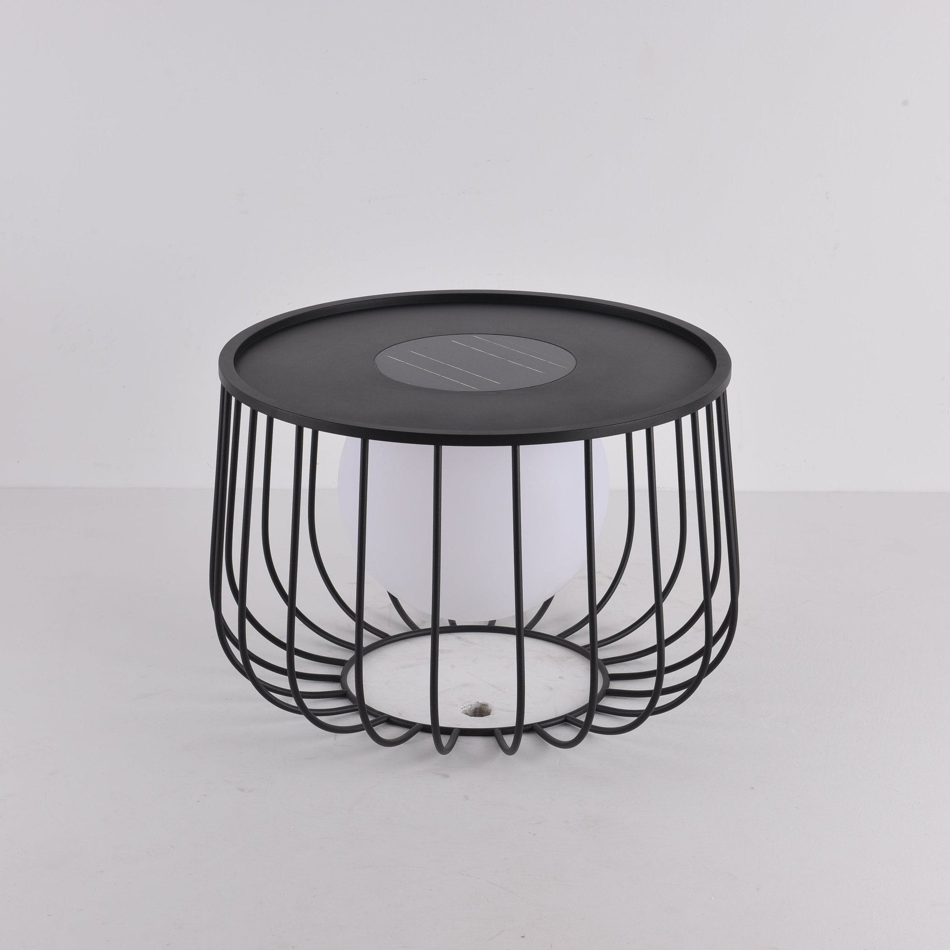 Rowan Cage Solar Lantern Outdoor Lamp-Neutral Decor