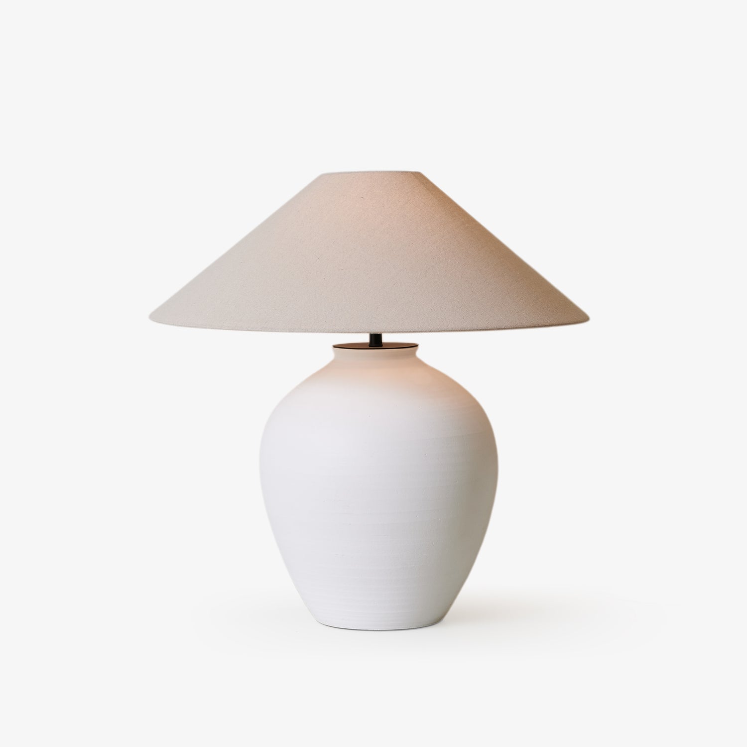 Natalie Minimalist Ceramics Table Lamp-Neutral Decor