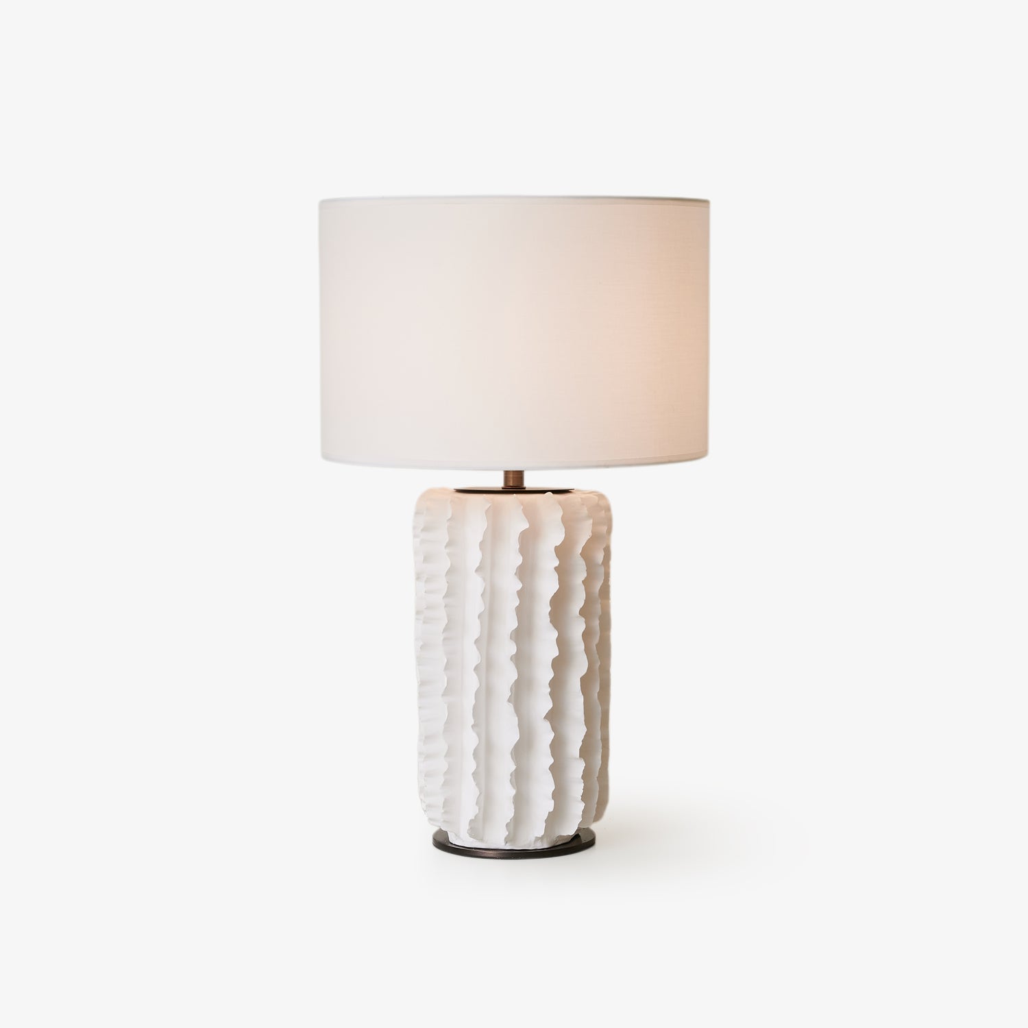 Evelyn Minimalist Ceramics Table Lamp-Neutral Decor
