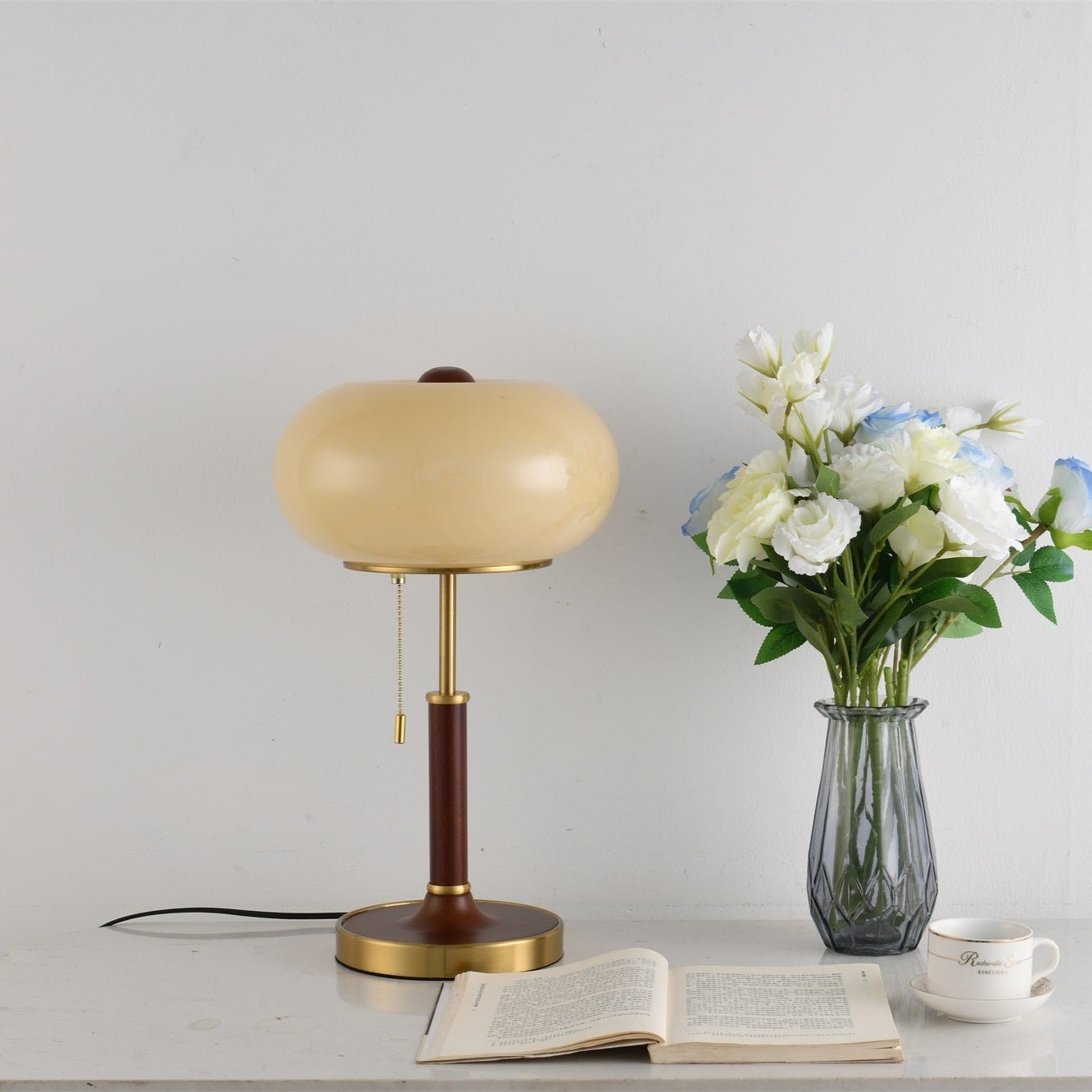 Gemno Vintage Table Lamp-Neutral Decor